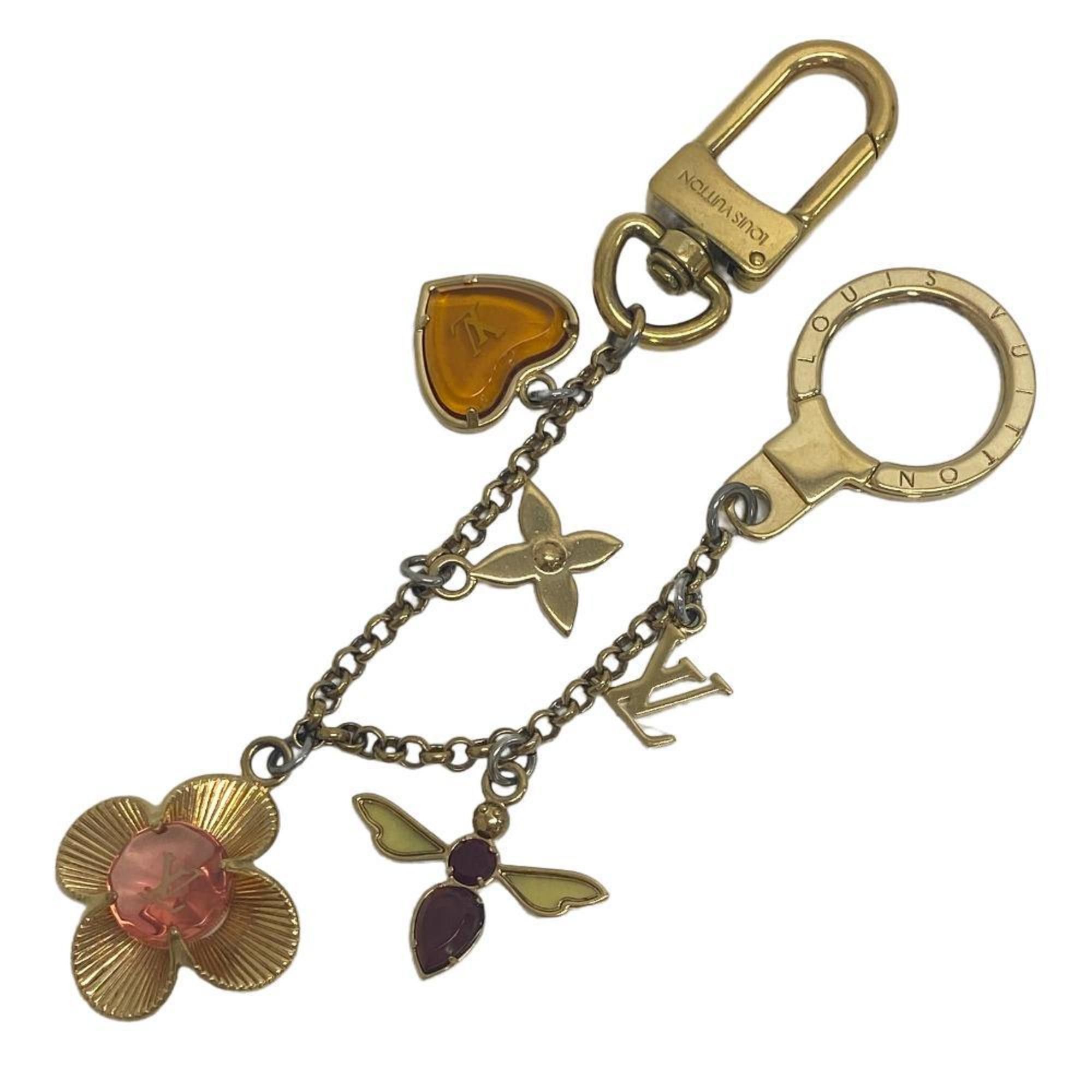 image of Louis Vuitton M66911 Bijoux Sack Chenne Bifleur Charm Gold Ladies, Women's