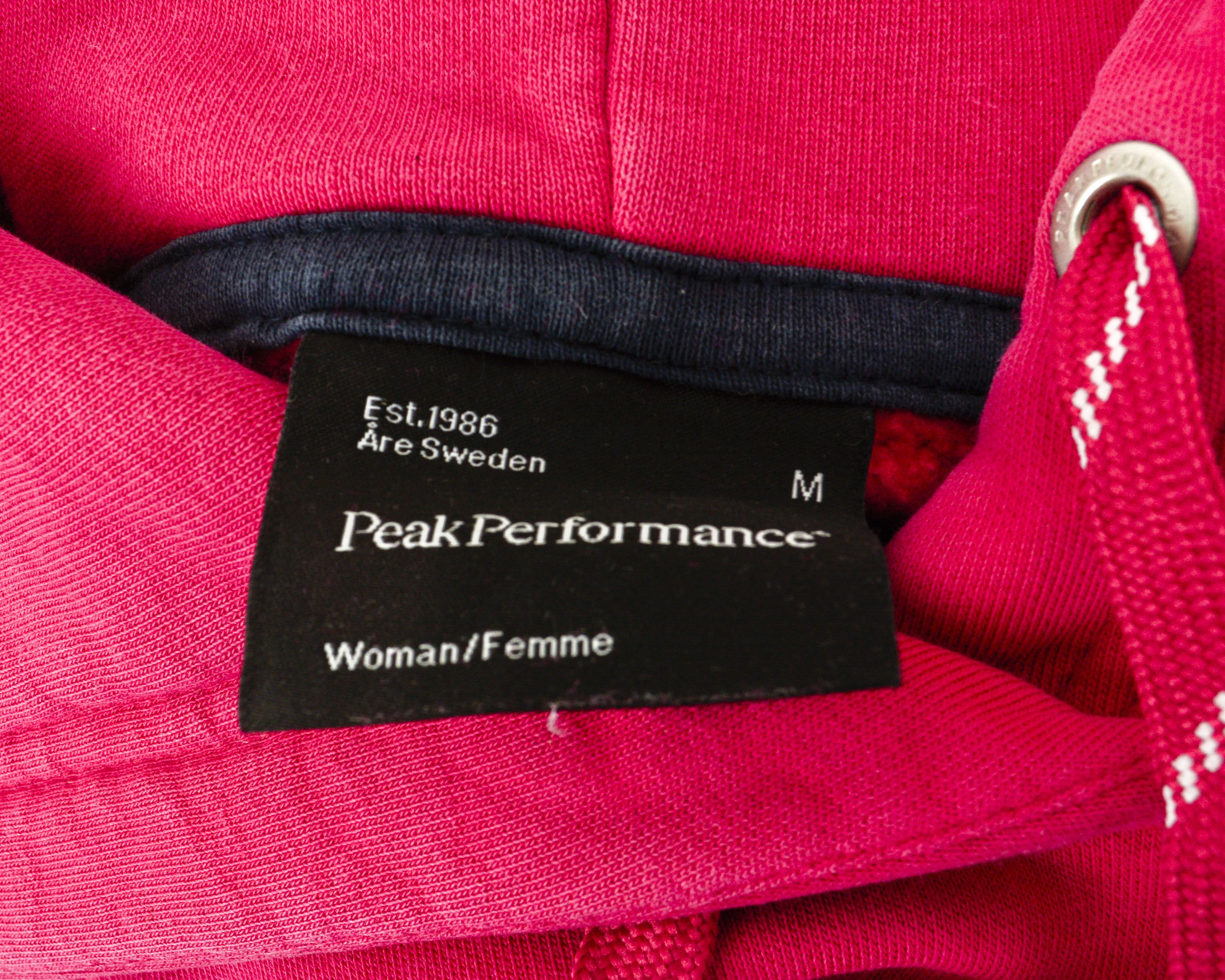 Peak Performance Elin Hood Women M Pullover Hoodie Jumper Hot Pink Sweatshirt Size M / US 6-8 / IT 42-44 - 4 Thumbnail