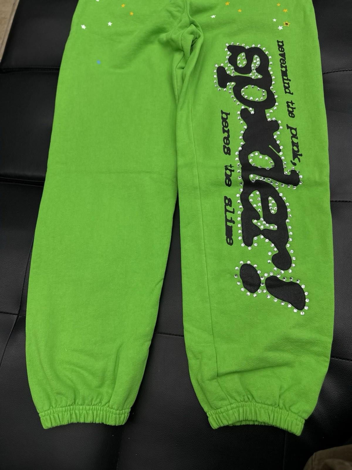 Other Sp5der Worldwide Slime Green Sweats Young Thug Spider (M) Size US 32 / EU 48 - 2 Thumbnail
