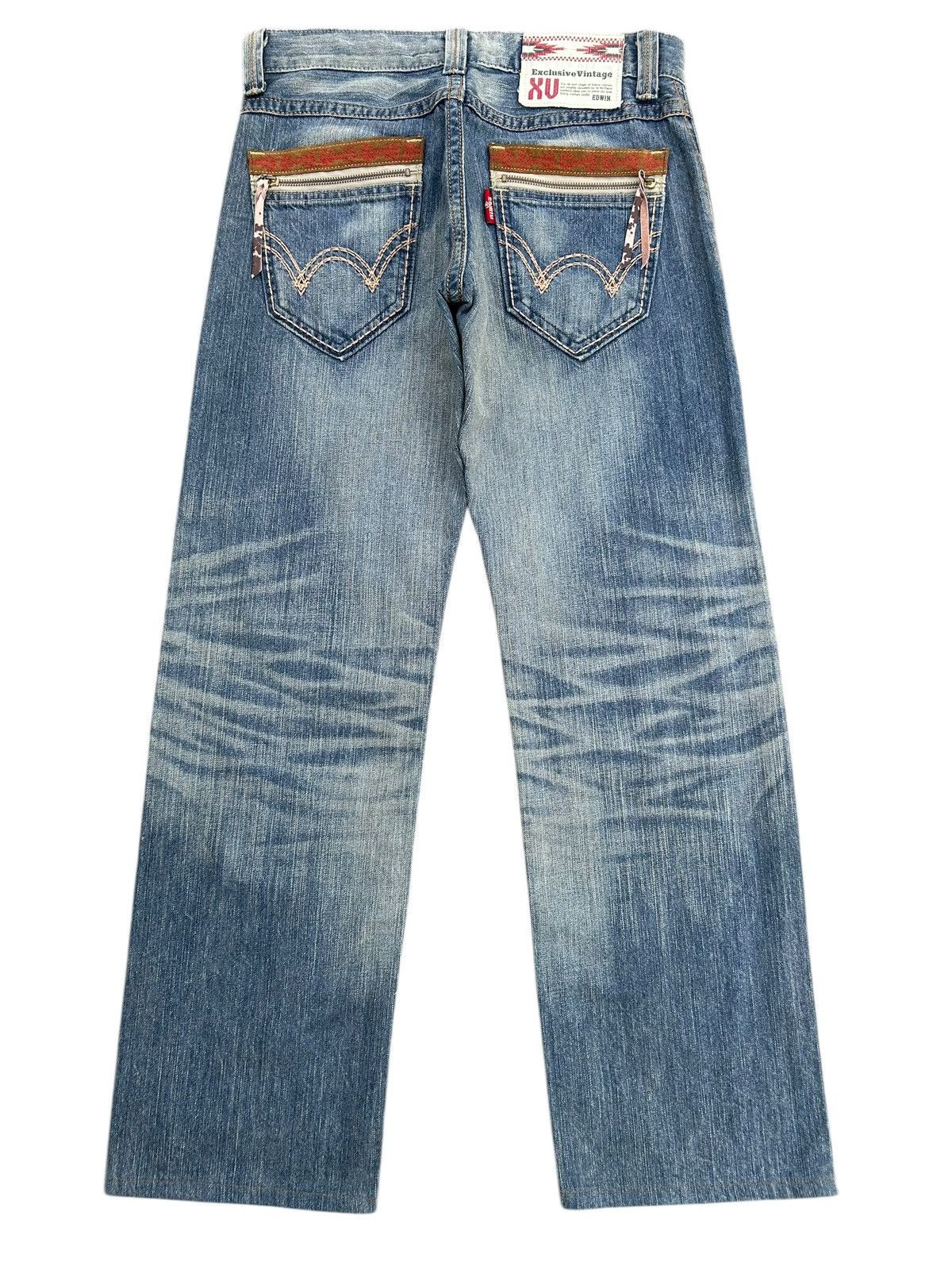 Kapital Vintage Edwin Navajo Distressed Denim Jeans Size US 32 / EU 48 - 2 Thumbnail
