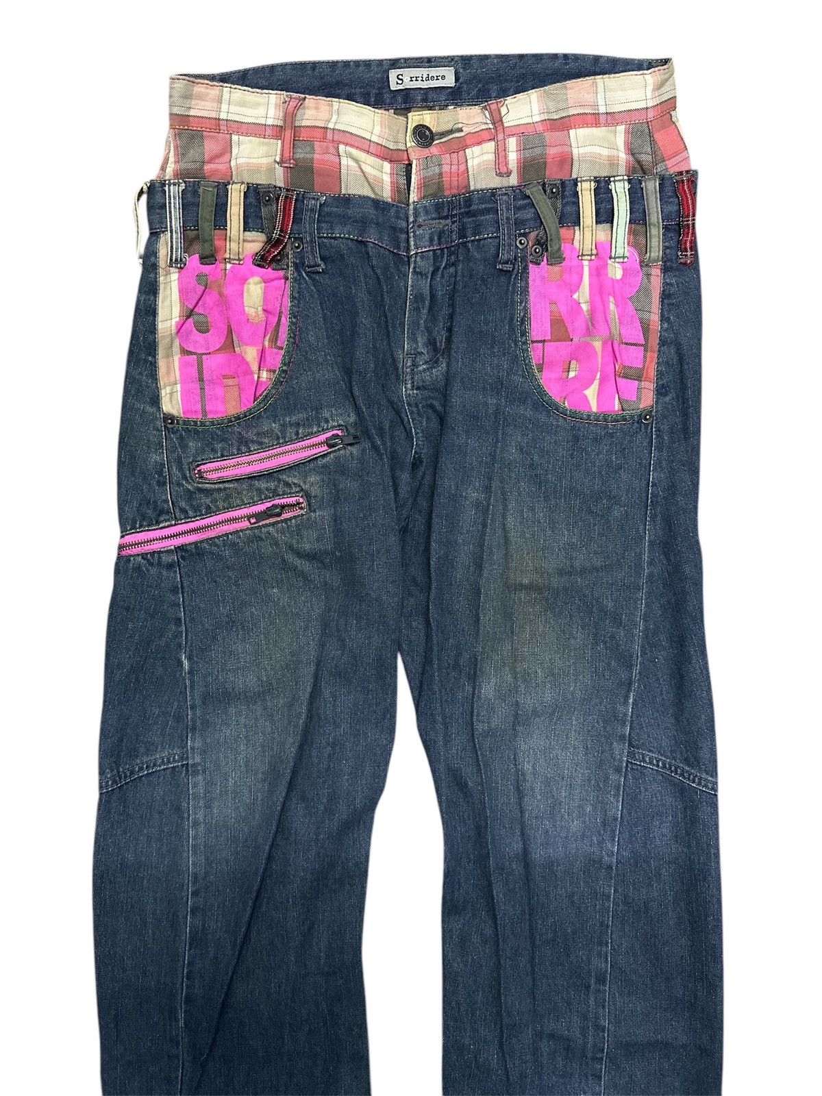 Japanese Brand 💥Double Waist Flare💥 SORRIDERE double waist Multipocket 💥 Size US 32 / EU 48 - 3 Thumbnail