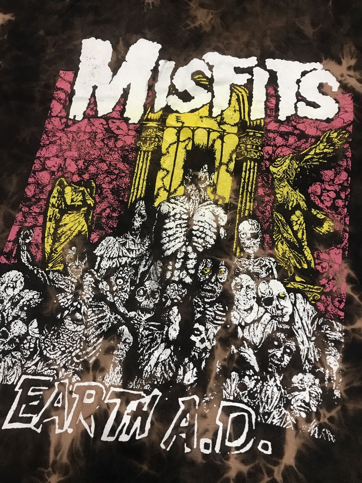 Band Tees × Misfits MISFITS Earth AD Bleach Tie-dye T-Shirt Size US L / EU 52-54 / 3 - 3 Thumbnail