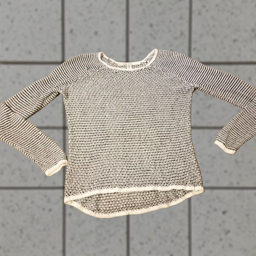 Vintage Womens Max Studio Sweater M Gray Cotton Crewneck Size M / US 6-8 / IT 42-44 - 1 Thumbnail