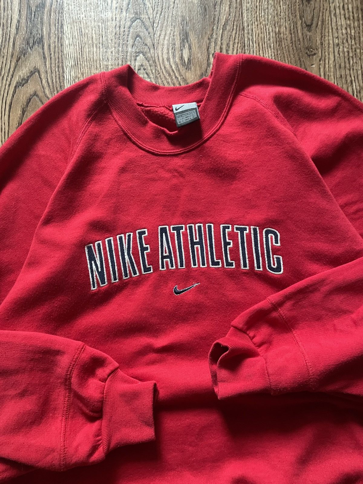 Nike 90s Vintage Nike Sweatshirt Retro Big Swoosh Logo Crewneck Size US XXL / EU 58 / 5 - 5 Thumbnail