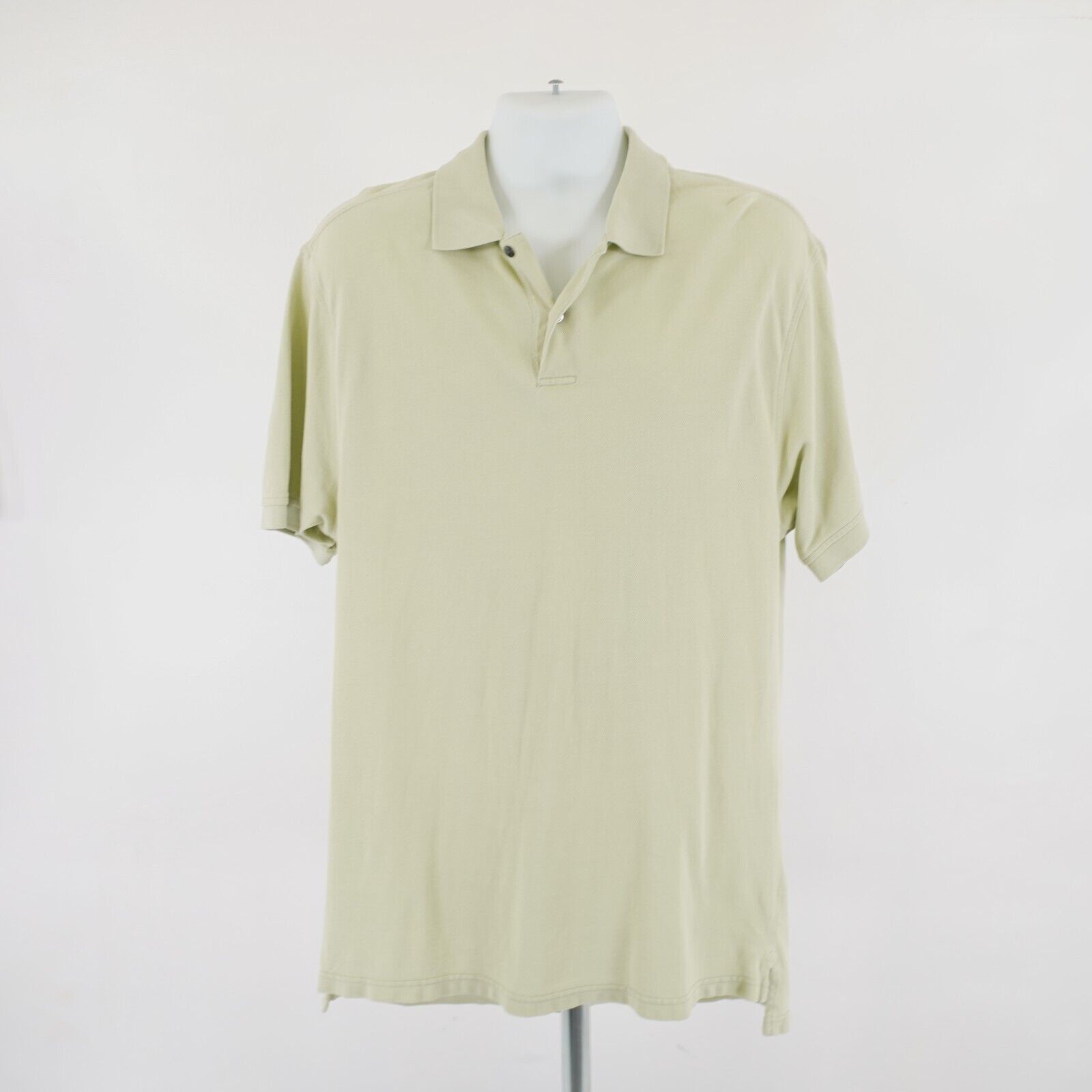 Jos. A. Bank Jos A Bank Stays Cool Light Green Large Cotton Collared Polo Size US L / EU 52-54 / 3 - 3 Thumbnail