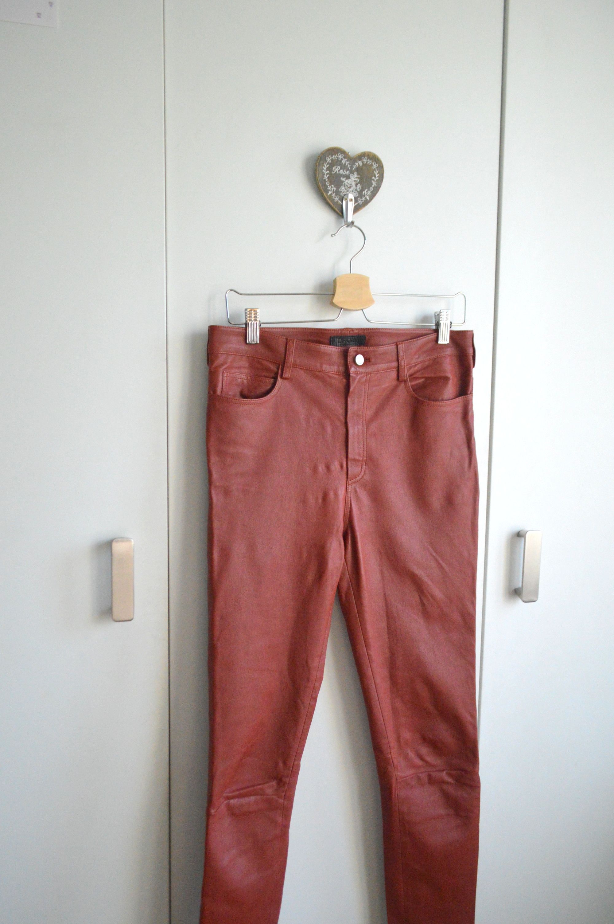 Drome DROMe Luxury Leather Pants, 100% Genuine Leather, M Premium Size 27" / US 4 / IT 40 - 3 Thumbnail