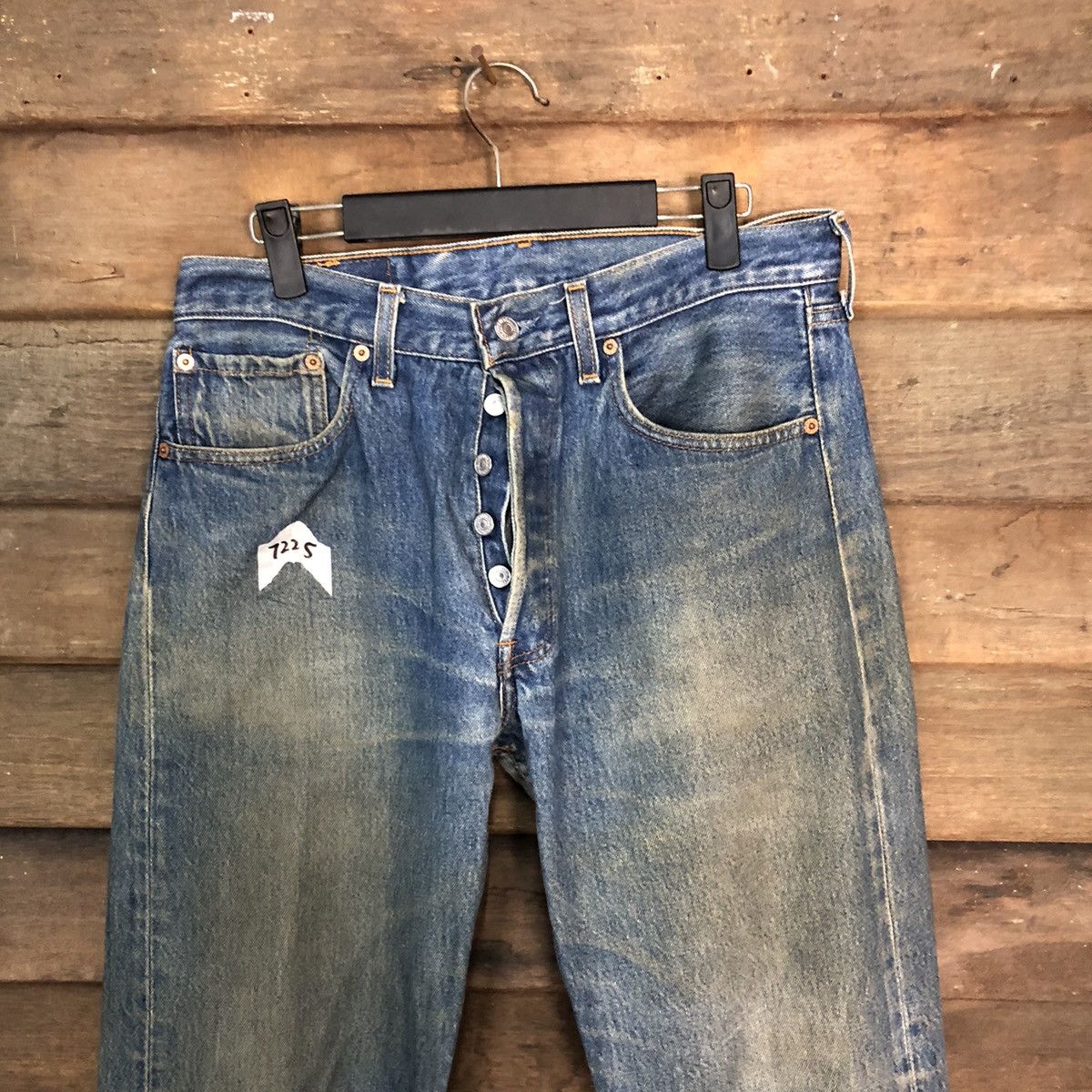 Levi's Levis Stauss & Co 501 Distressed Denim Pants #7325 Size US 32 / EU 48 - 6 Thumbnail