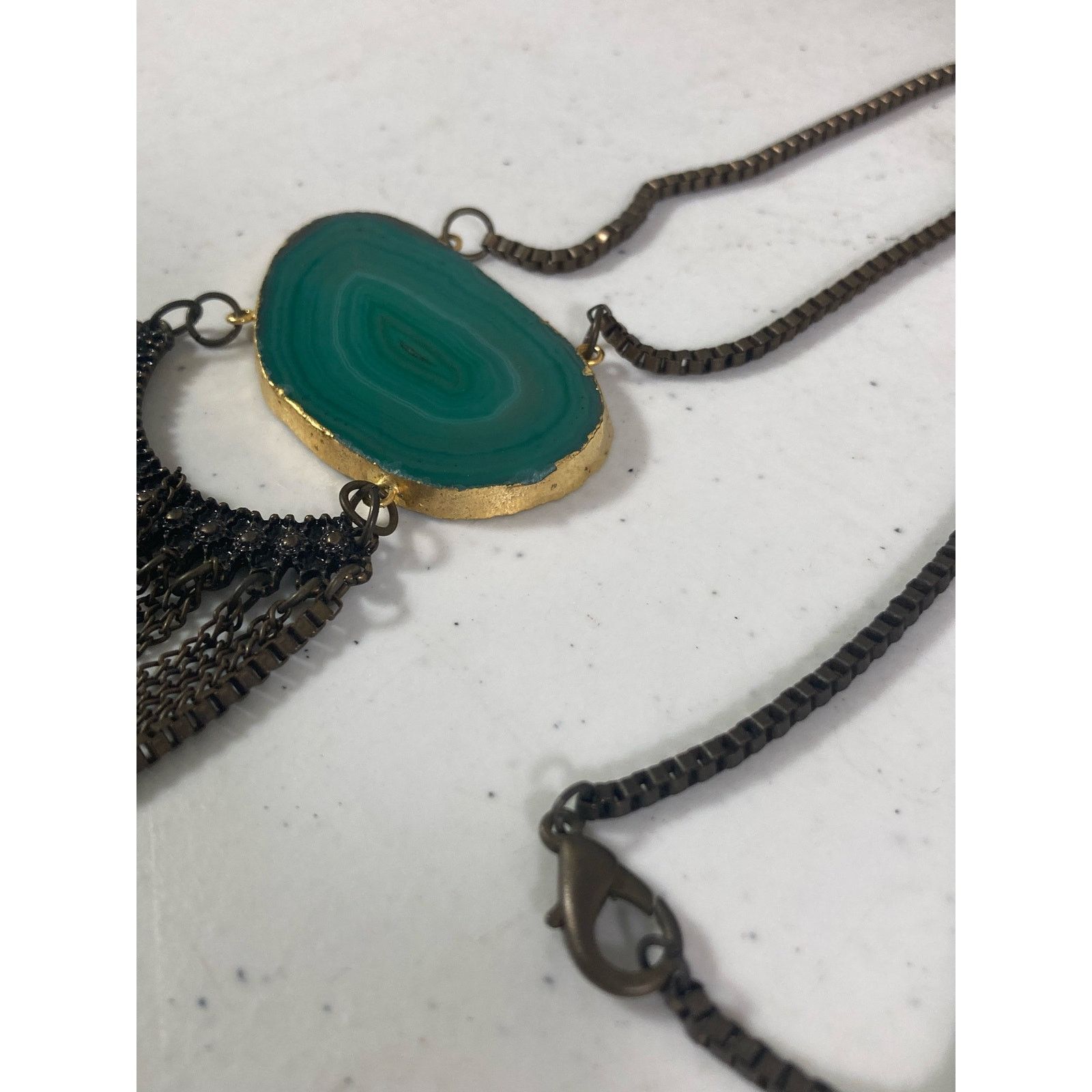 Other Agate 2 Pendant Necklaces Natural Healing Stones Jewelry Lot Size ONE SIZE - 10 Thumbnail