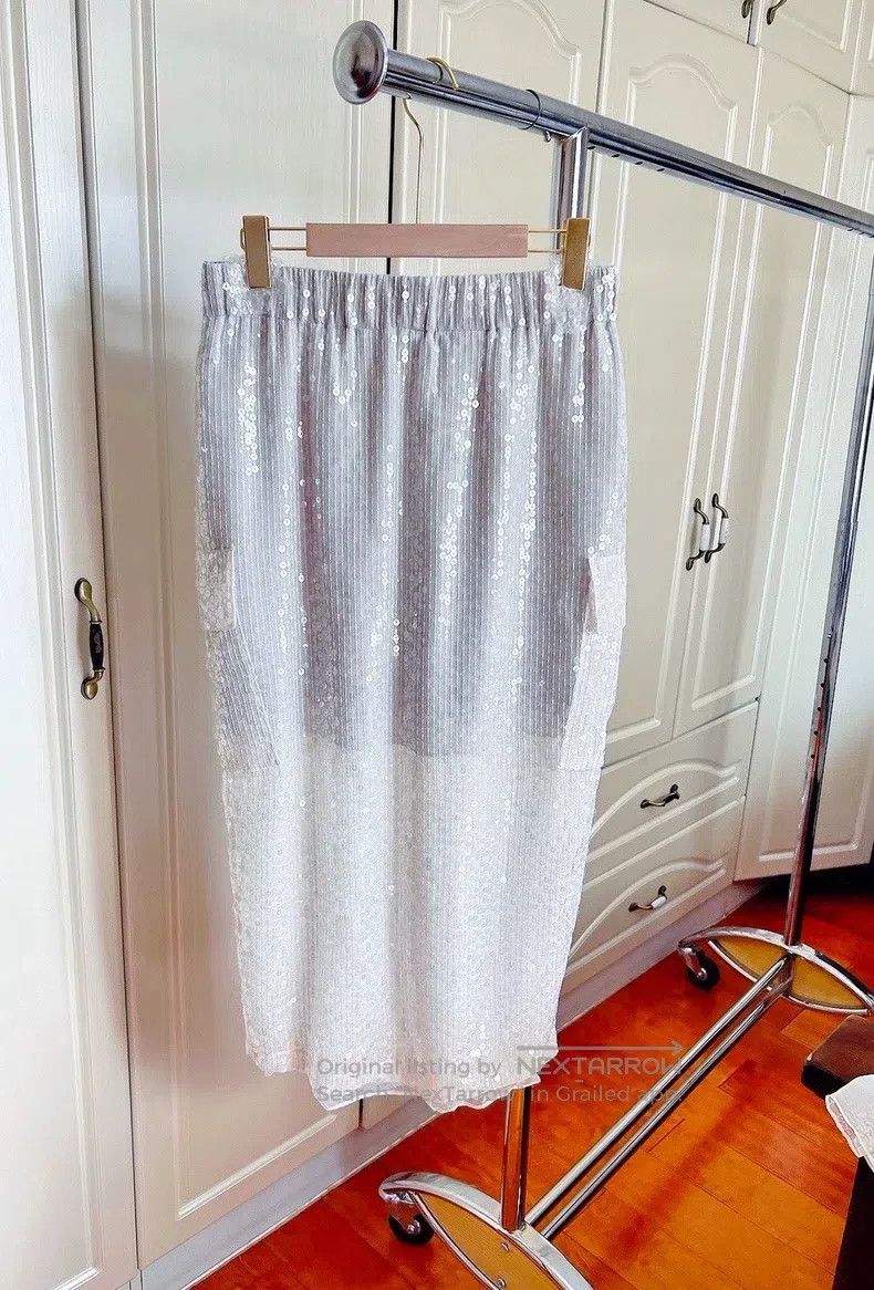 Brunello Cucinelli Brunello Cucinelli Sequin Silk Fairy Skirt Size 27" / US 4 / IT 40 - 3 Thumbnail