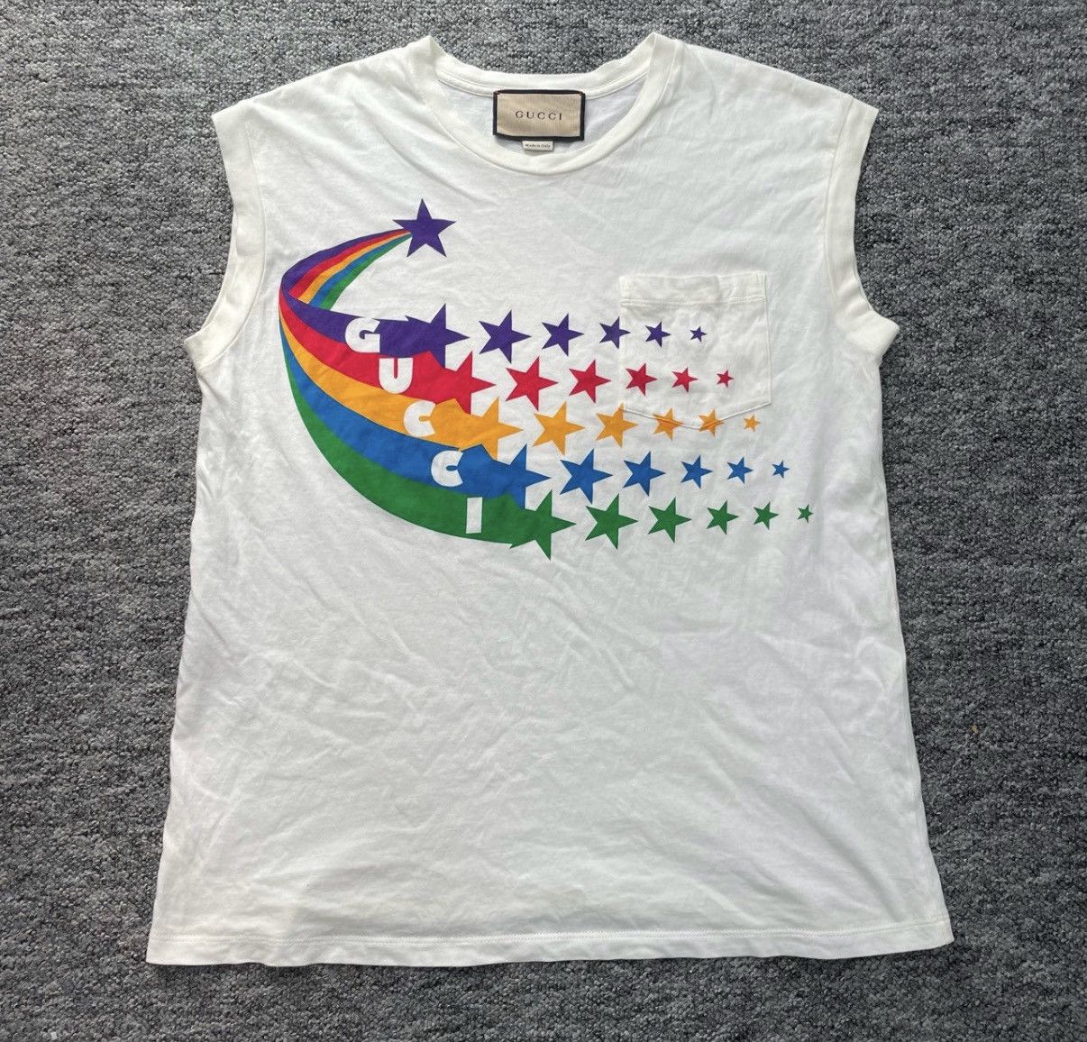 Gucci Gucci Rainbow Star Vest K12 Size US S / EU 44-46 / 1 - 1 Thumbnail