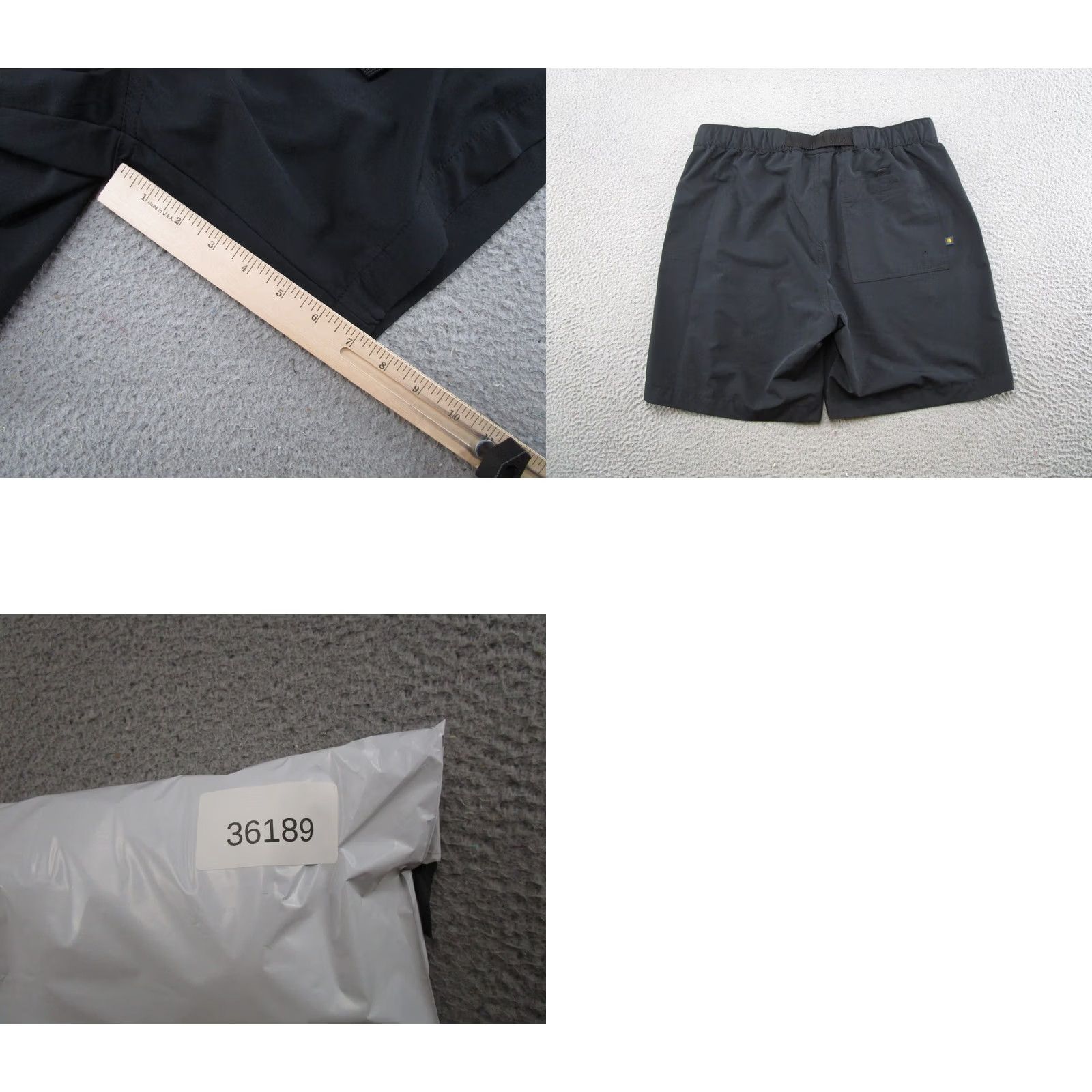 Vintage Bass Cargo Shorts Mens 36 Belted Cargo Pocket Black Outdoor 90s American Style Men Size US 36 / EU 52 - 8 Thumbnail