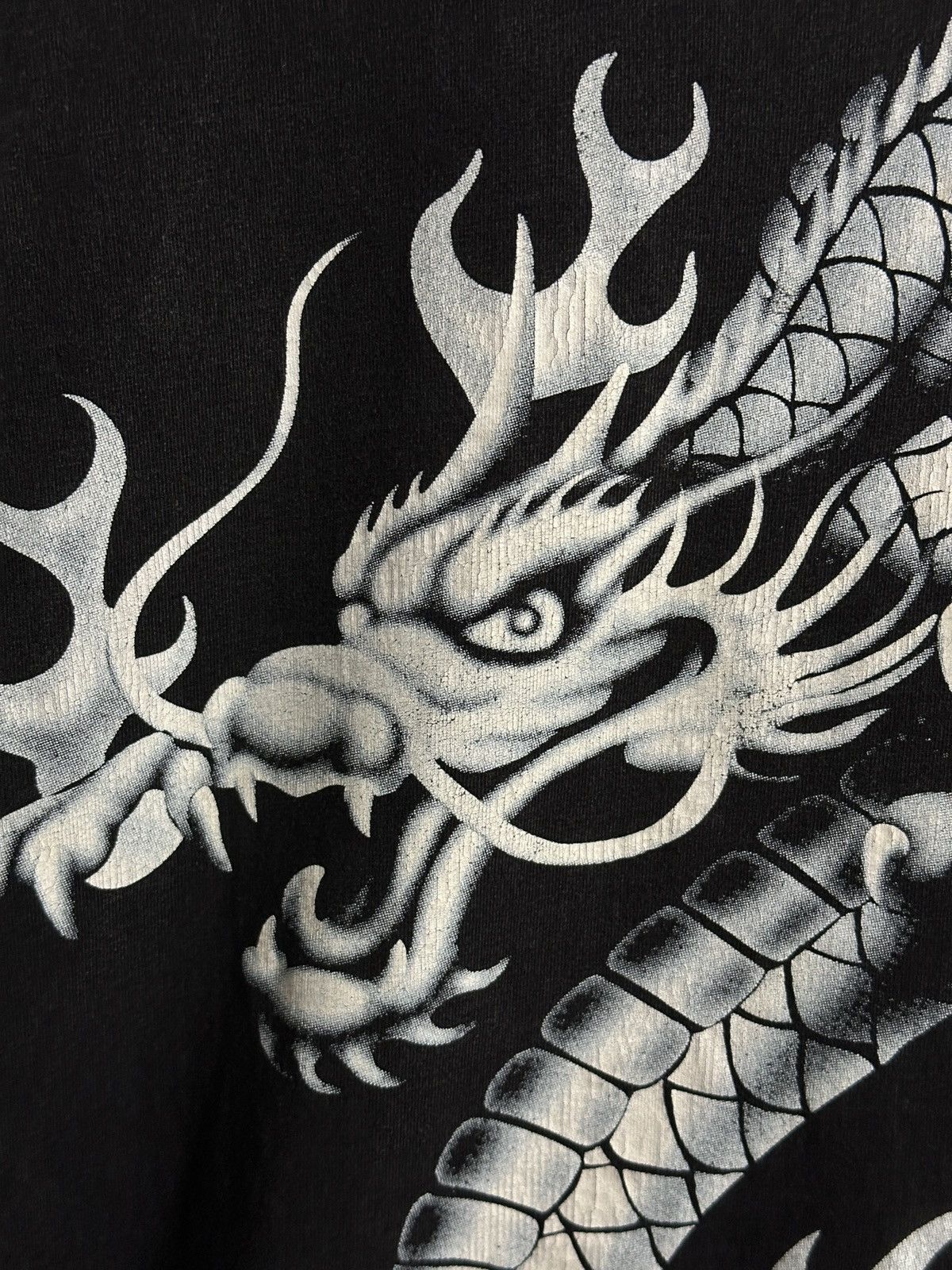 Vintage Rare Vintage T-Shirt Dragon Rock Of The Red Tribal Tee Size US L / EU 52-54 / 3 - 4 Thumbnail