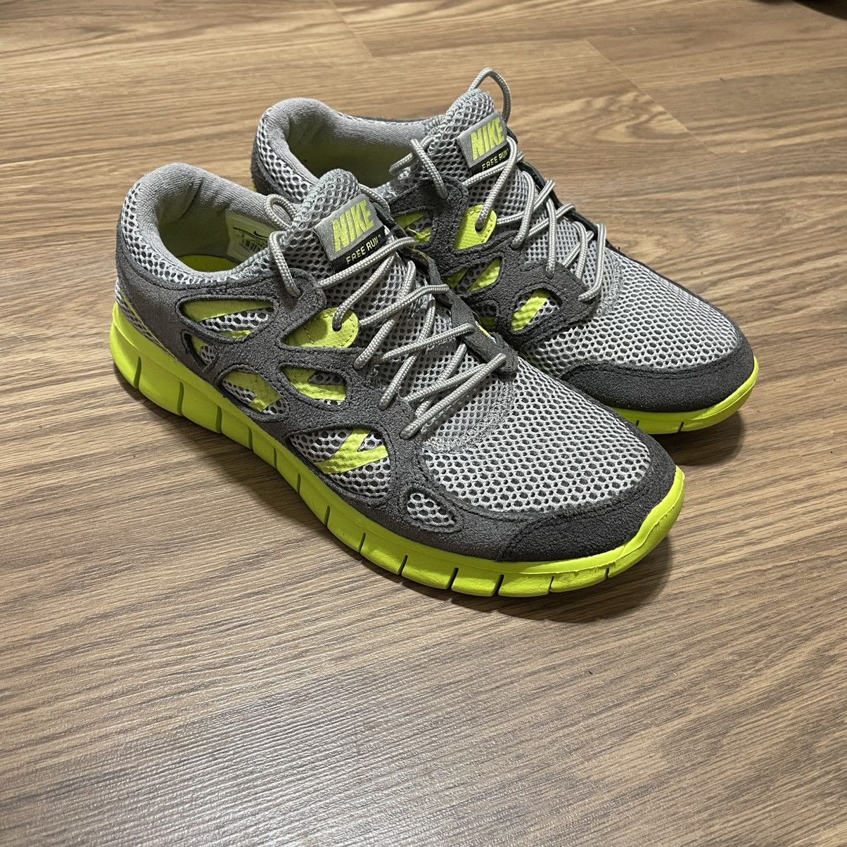 Nike 2012 Nike free run 2 grey green Size US 8 / EU 41 - 1 Thumbnail
