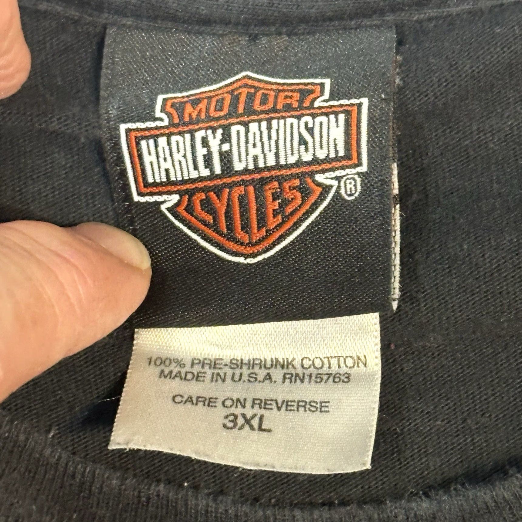 Harley Davidson Harley-Davidson Winged Logo American Legend Tee Smithfield, NC USA Made Men 3XL T-Shirt Multicolor Graphic Print Short Sleeve Crew Neck Size US XXL / EU 58 / 5 - 5 Thumbnail
