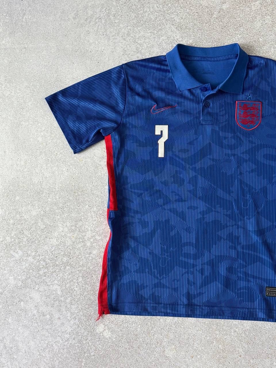 Nike × Vintage Vintage Nike England #7 Soccer Jersey Polo Tee Y2K Rare Item Size US S / EU 44-46 / 1 - 3 Thumbnail