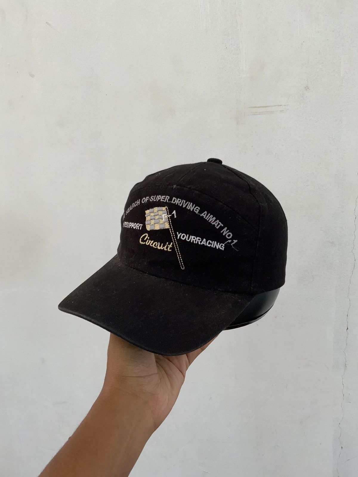 Vintage Vintage Aimat No.1 F-1 Circuit 7 Panel Black Hat Size ONE SIZE - 1 Thumbnail