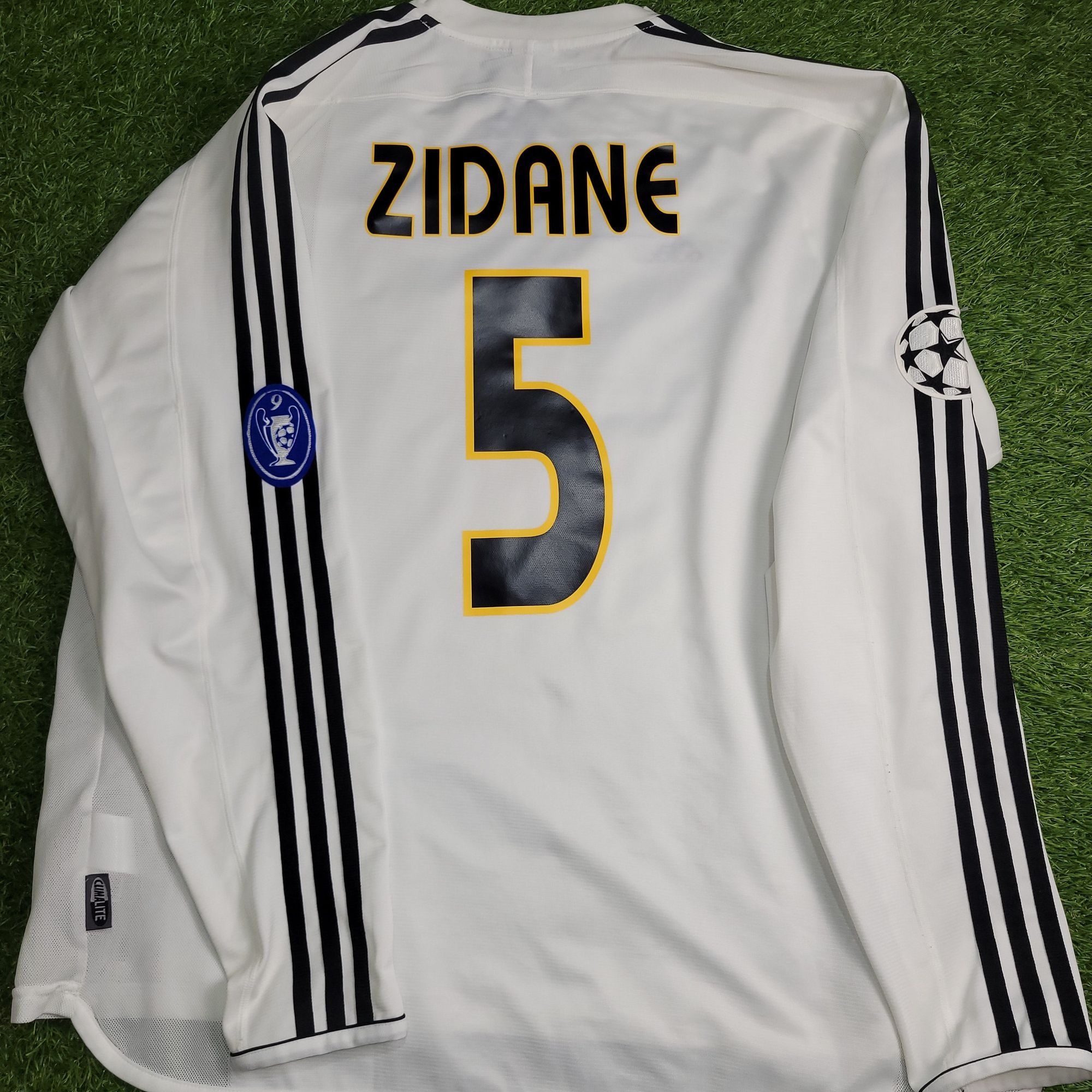 Adidas Zidane Real Madrid 2003 2004 UEFA Long Sleeve Soccer Jersey Size US XL / EU 56 / 4 - 1 Thumbnail