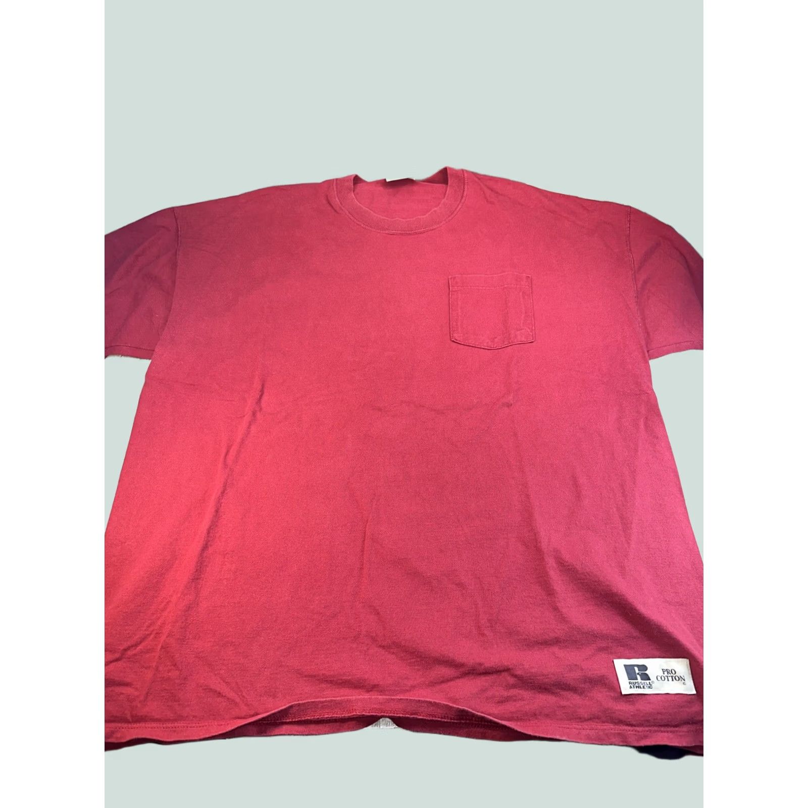 Russell Athletic VINTAGE Russell Athletic T-Shirt Oversized Pocket XL Red Men Mens XL Shirt Size US XL / EU 56 / 4 - 1 Thumbnail
