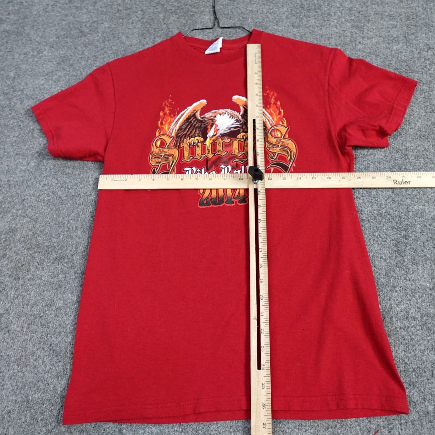 Doublet Sturgis Mens T-shirt Medium Red Double-Sided 2014th 74th Annual USA Shirt Crew Neck Short Sleeve Mens Great Flaw Free Size US M / EU 48-50 / 2 - 2 Thumbnail