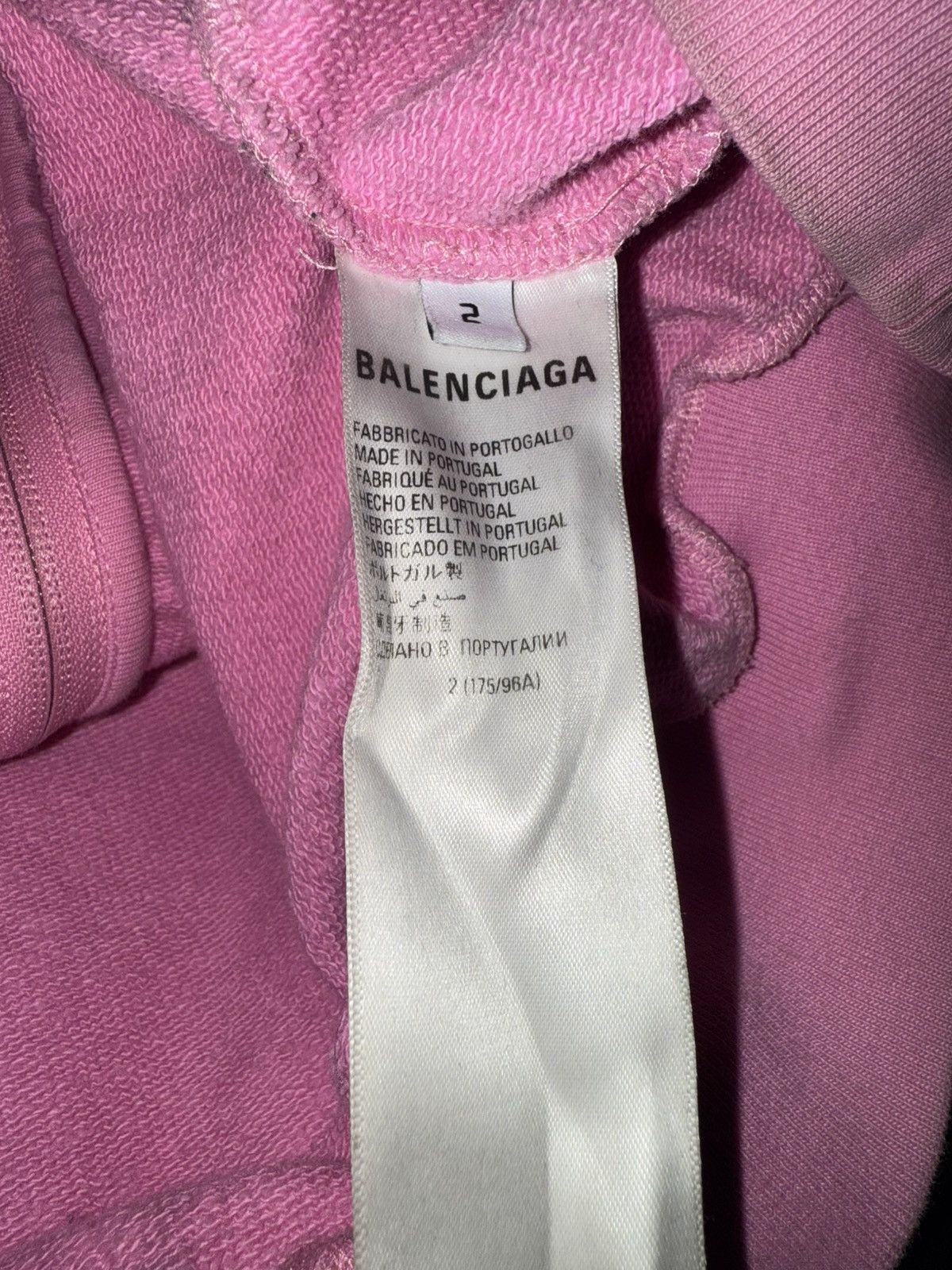 Balenciaga Balenciaga Pink Polo Hoodie Size US L / EU 52-54 / 3 - 8 Thumbnail