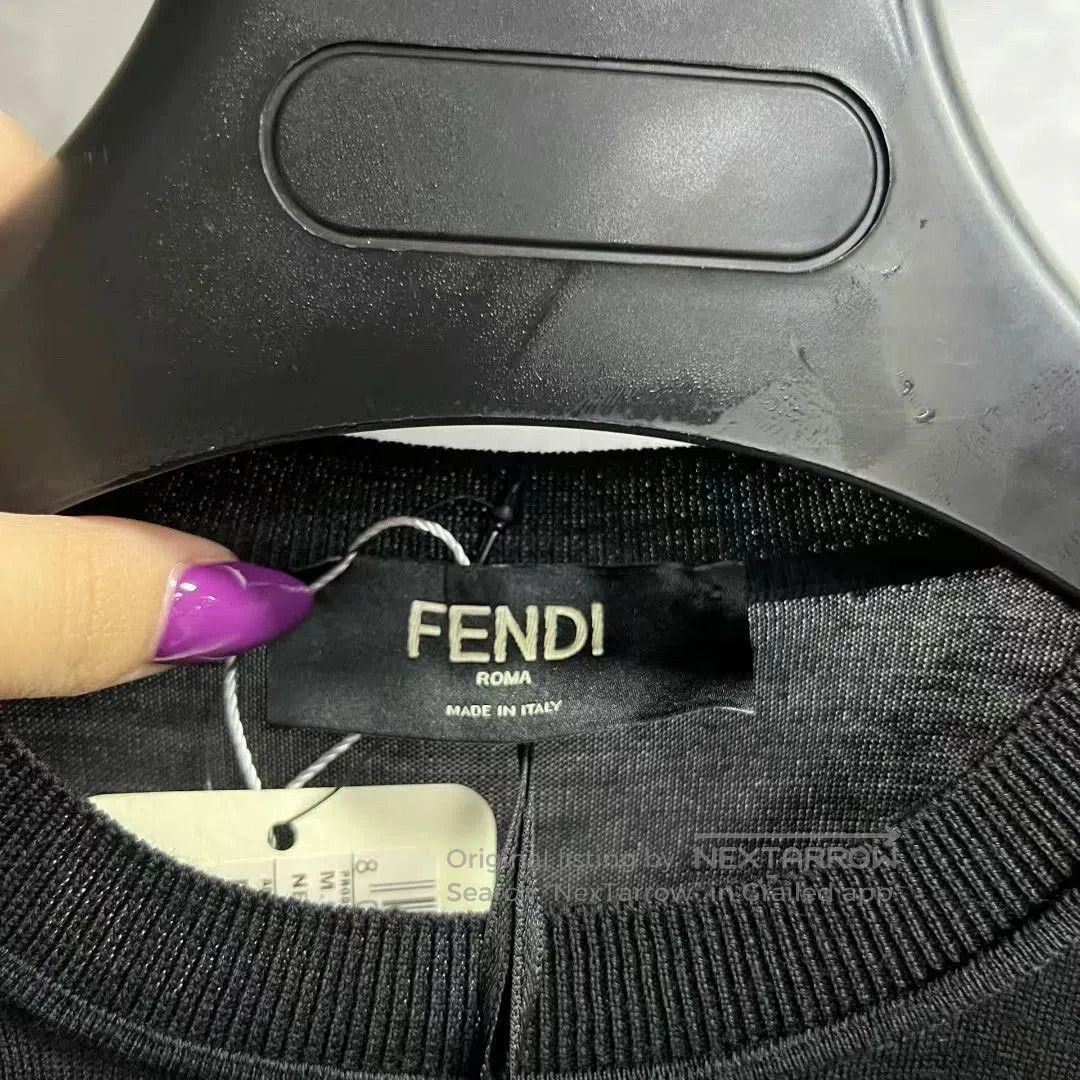 Fendi fendi black logo knit sweater size 46. Size US S / EU 44-46 / 1 - 5 Thumbnail