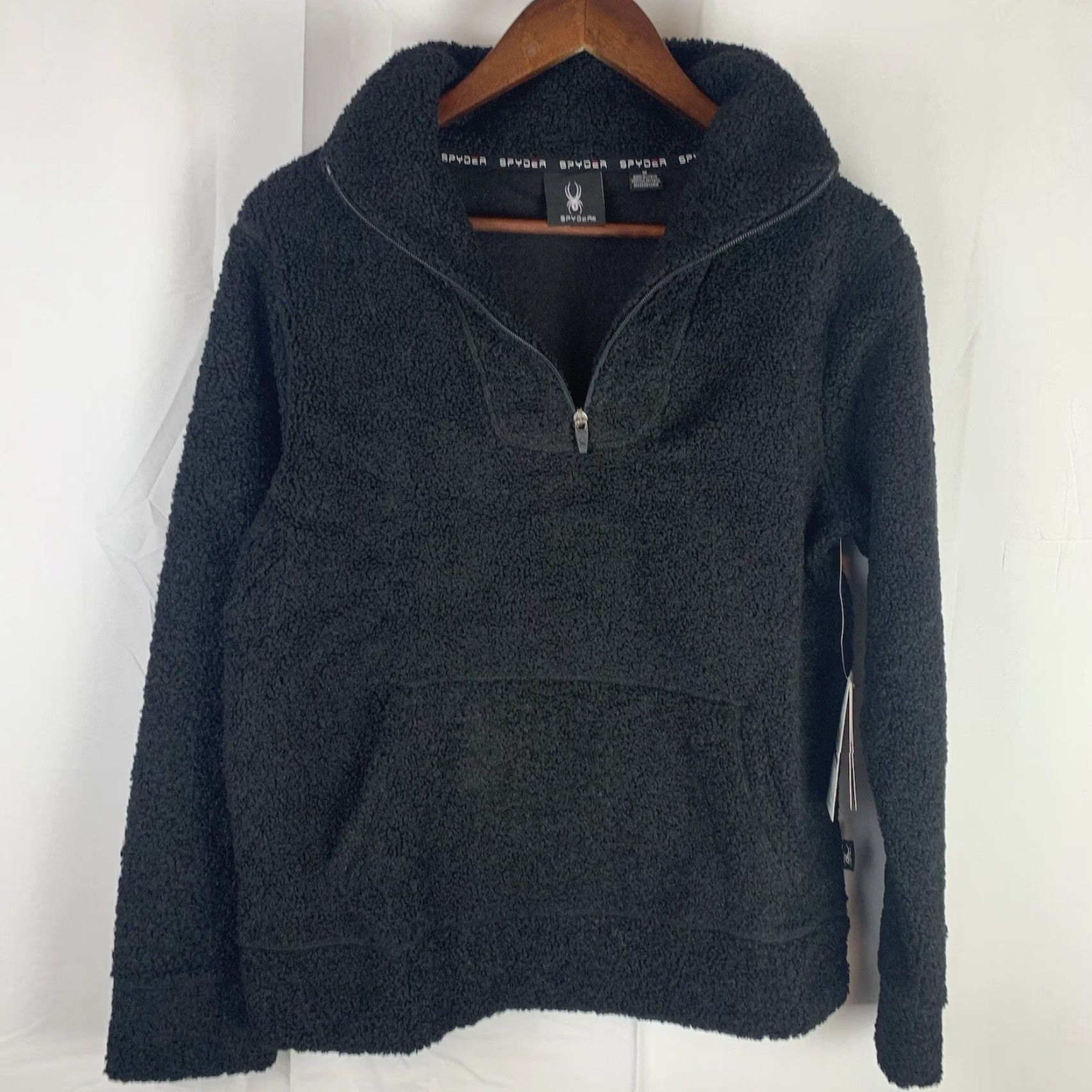 Spyder VINTAGE Spyder Sherpa Womens 1/4 Zip Jacket NWT SWF026 Black Medium - 9, Clothing, Outerwear, Ski, Outdoor, Womens Size M / US 6-8 / IT 42-44 - 3 Thumbnail