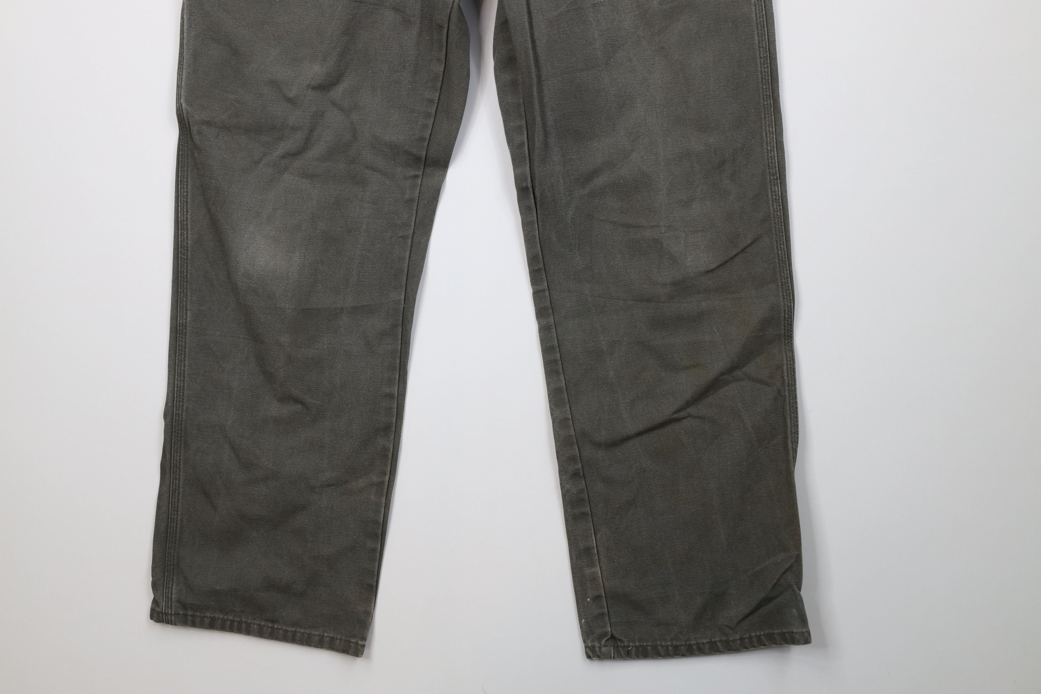 Dickies Vintage Y2K Dickies Canvas Wide Leg Dungaree Pants Green Size US 36 / EU 52 - 4 Thumbnail
