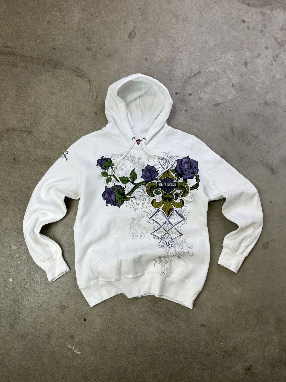 Harley Davidson Vintage Harley Davidson Hoodie Medium Ed Hardy Style Y2K Size M / US 6-8 / IT 42-44 - 1 Thumbnail