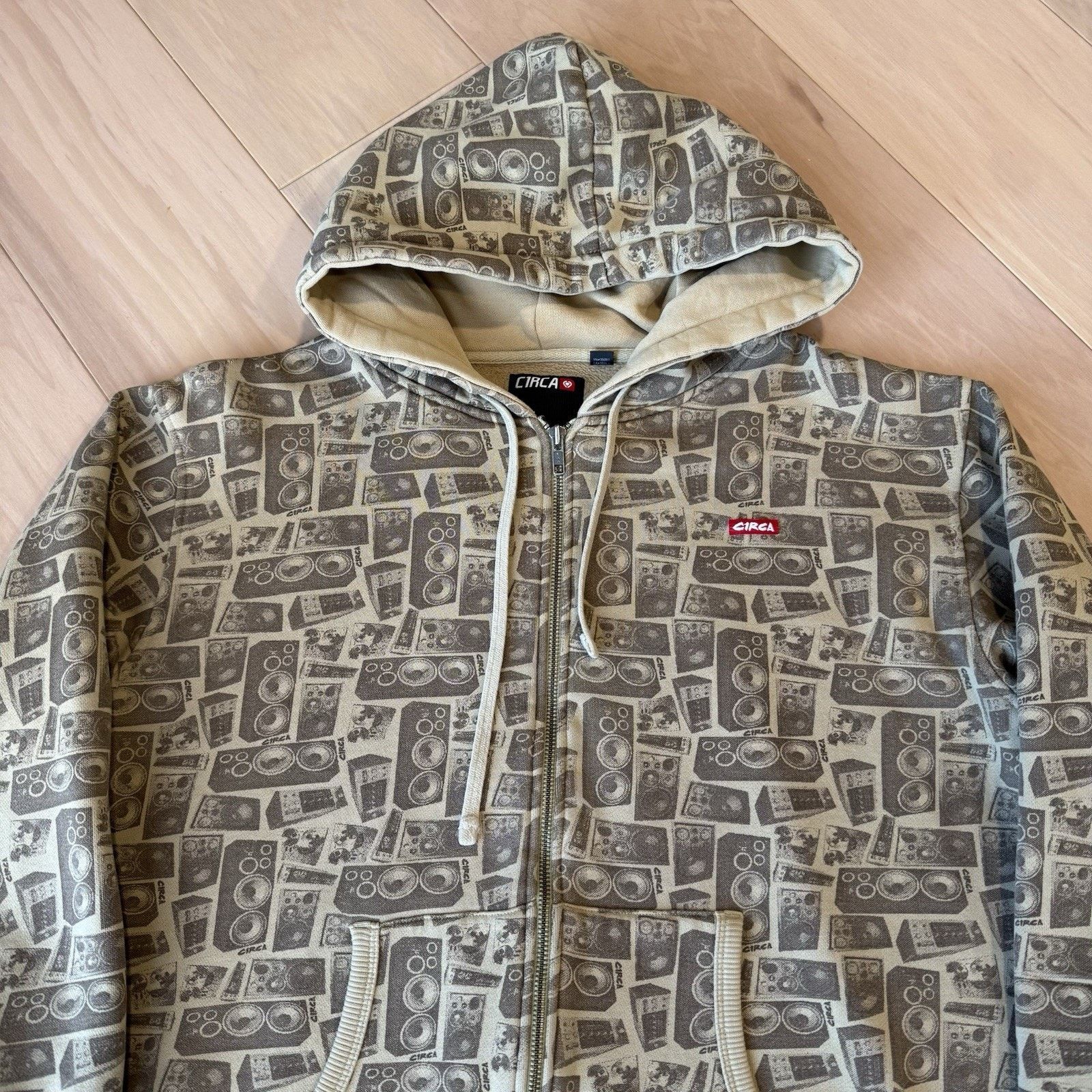 C1RCA Vintage Circa Skateboards Jacket M Brown Full Zip Fleece Size US M / EU 48-50 / 2 - 4 Thumbnail