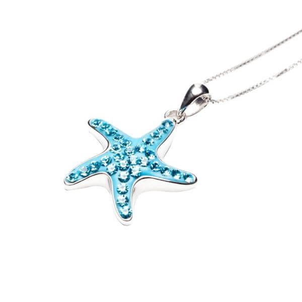 Other Blue Swarovski Crystal Starfish Pendant Necklace Size ONE SIZE - 1 Preview