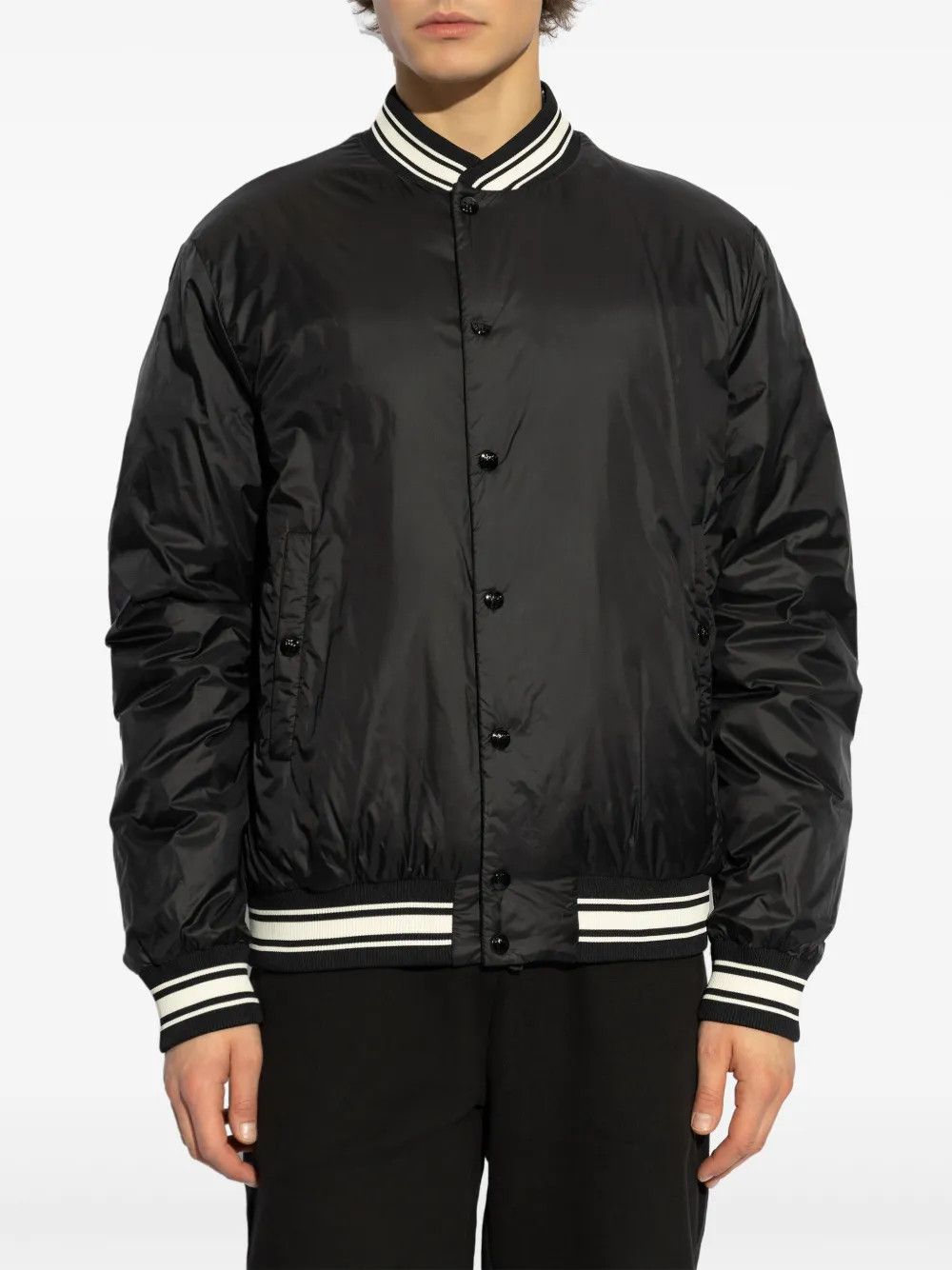 Balmain o1y0426 Bomber Jacket in Black/White Size US M / EU 48-50 / 2 - 2 Thumbnail