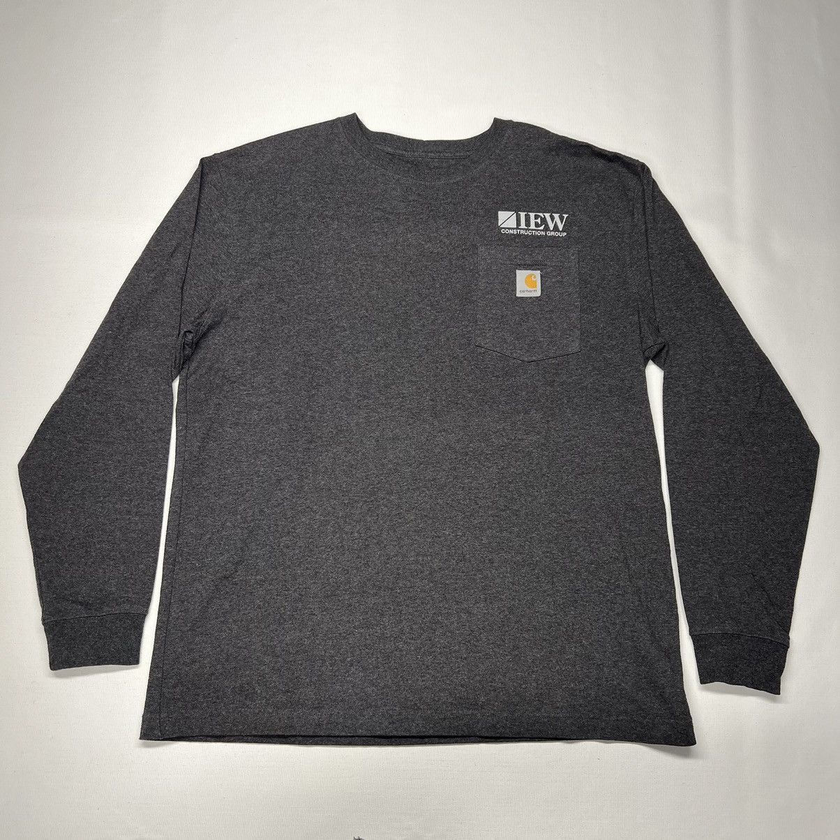 Carhartt Carhartt Tee Shirt Grey Long Sleeve Original Pocket Workwear Size US L / EU 52-54 / 3 - 1 Thumbnail