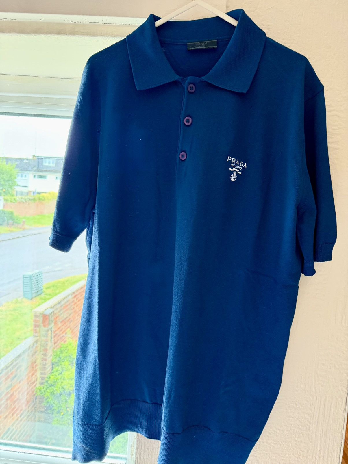 Prada × Universal Studios Prada cashmere men’s polo shirt Size US XL / EU 56 / 4 - 5 Thumbnail