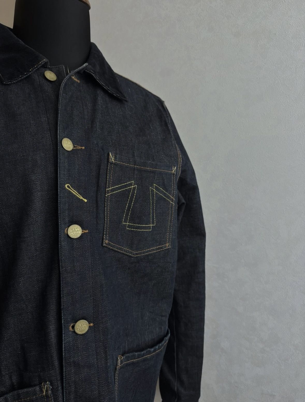 Eat Dust Eat Dust 673 Selvedge Denim Chore Jacket Size US XL / EU 56 / 4 - 3 Thumbnail