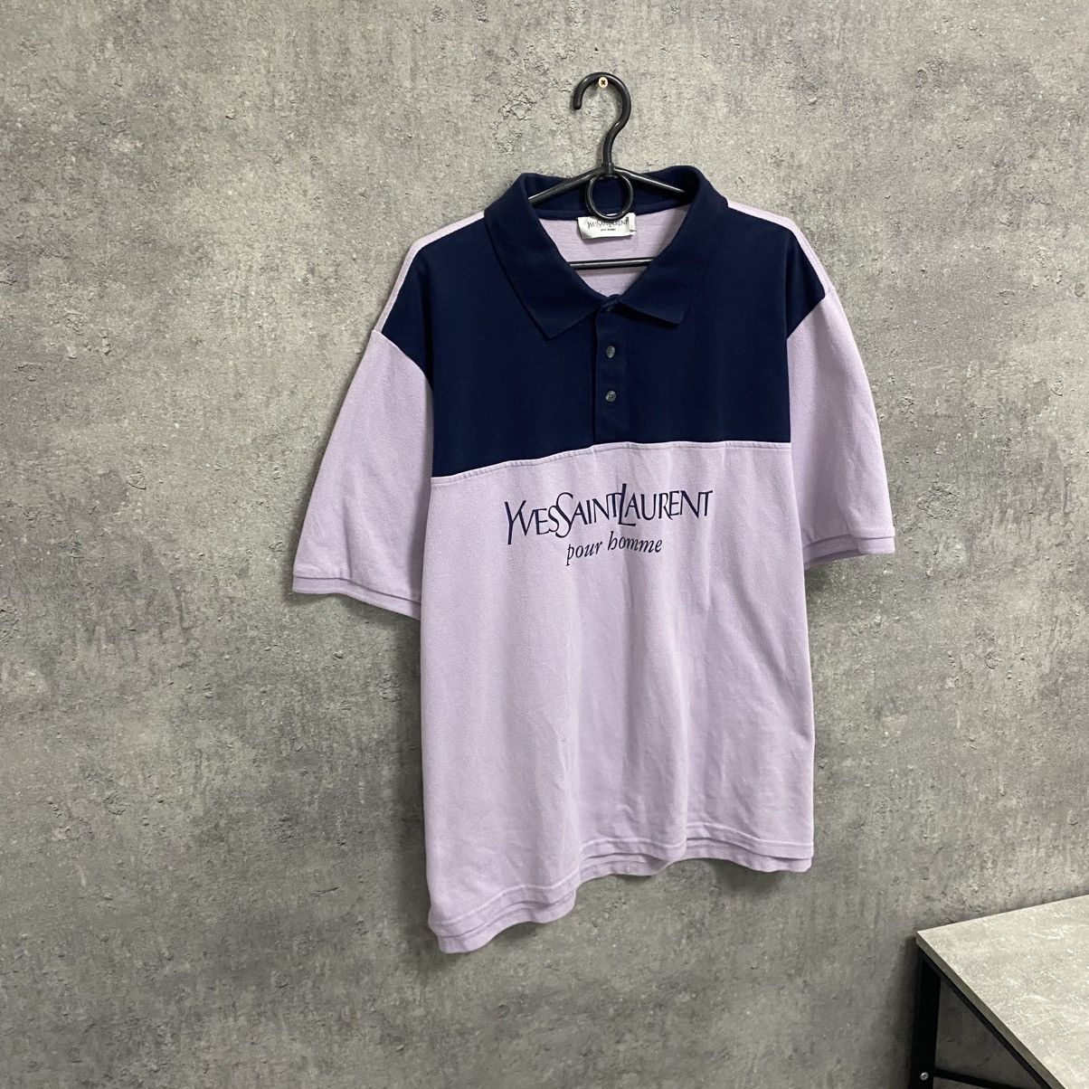 Yves Saint Laurent Vintage Yves Saint Laurent Polo T-shirt YSL Big Logo Y2K Size US XXL / EU 58 / 5 - 4 Thumbnail