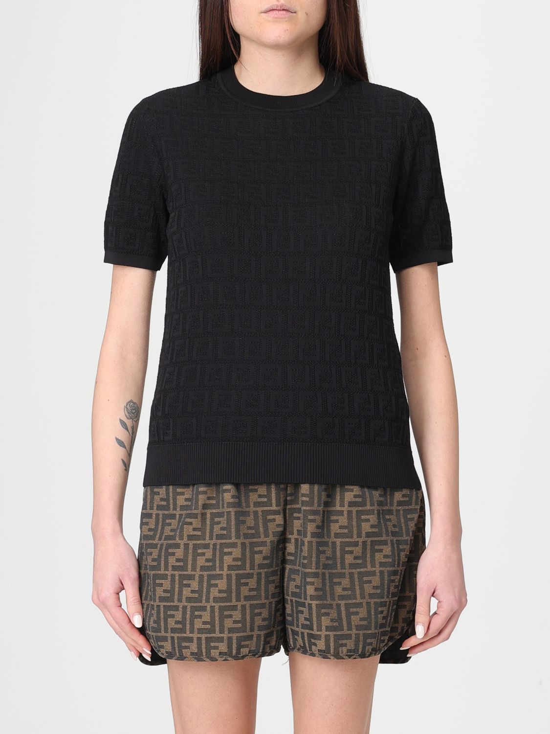 Fendi Fendi Sweater Woman Black Size XS / US 0-2 / IT 36-38 - 1 Thumbnail