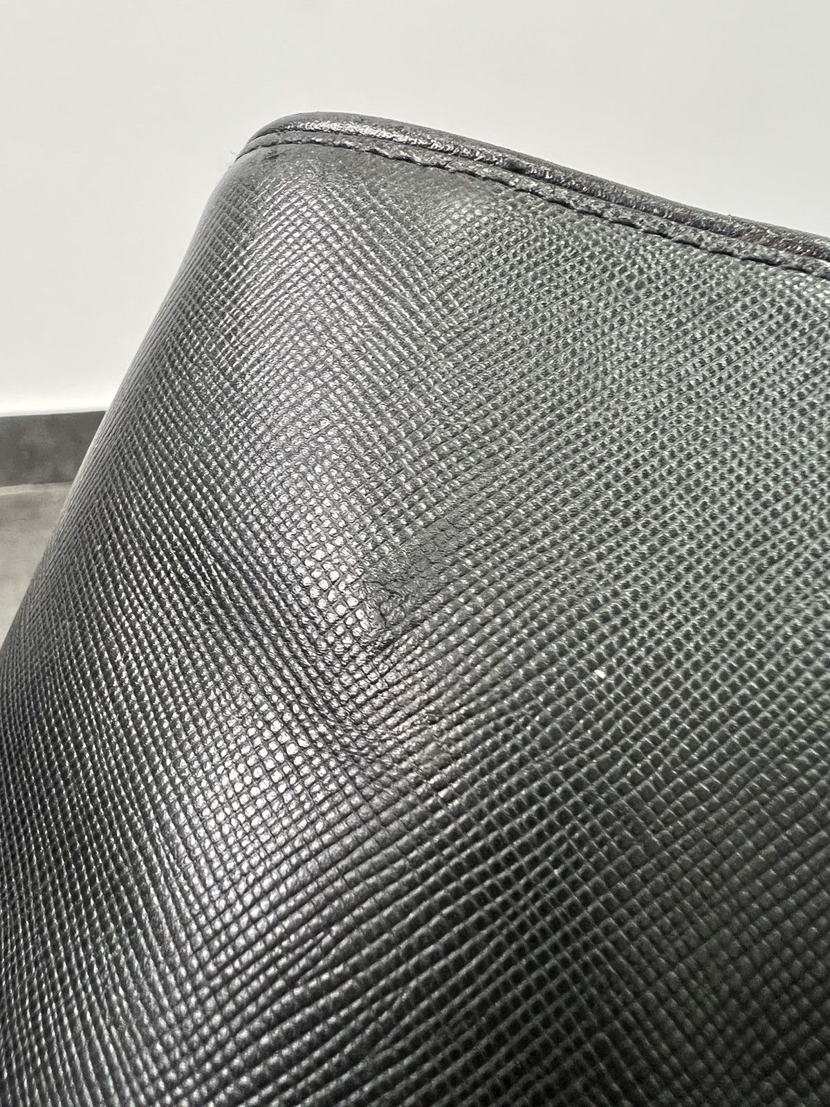 Prada Prada Saffiano Leather Shoulder Bag Black Size ONE SIZE - 8 Thumbnail