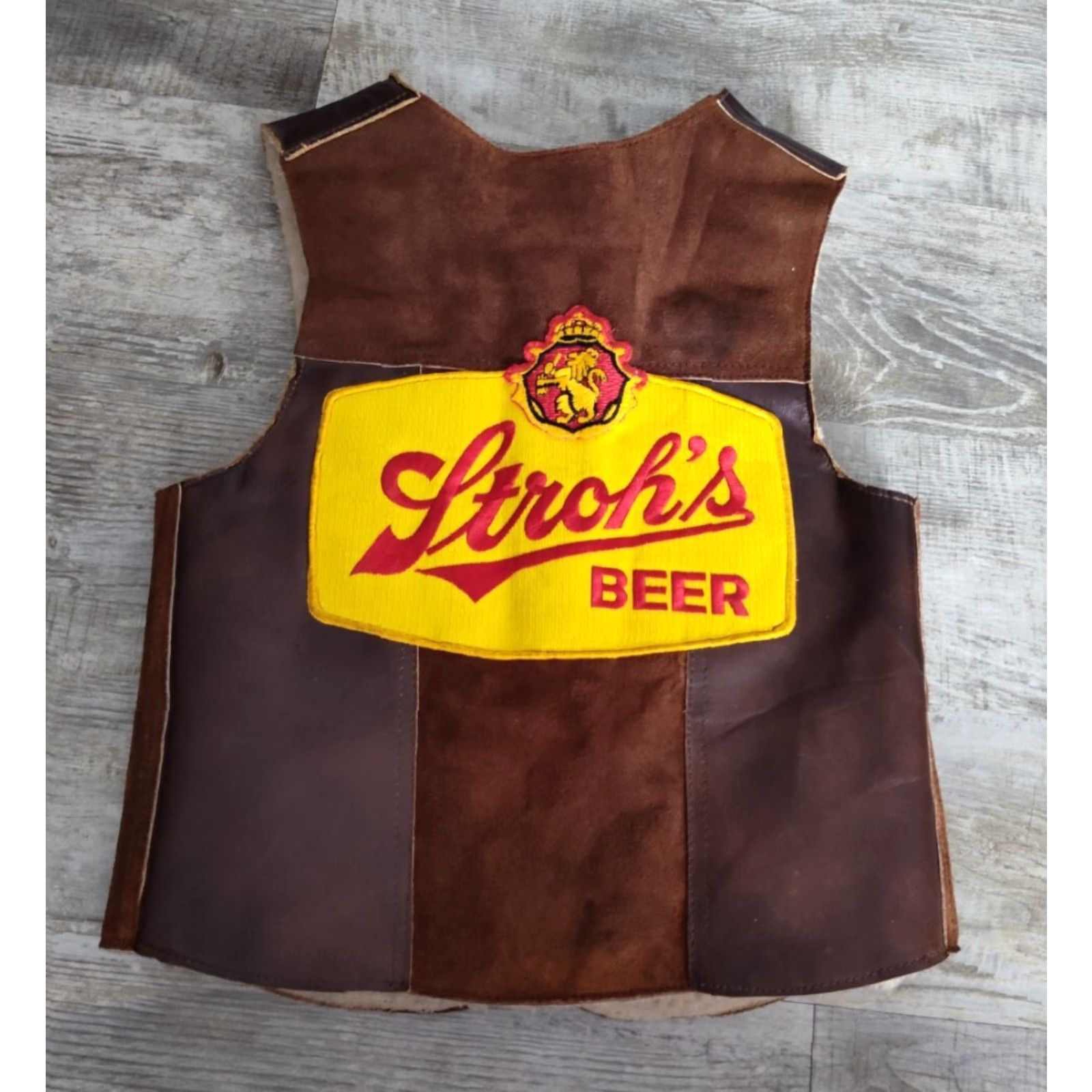 Vintage VINTAGE Pedro's Leathers Leather Vest 1970s Biker Casual XS Brown Sherpa Lined Patch Size US XS / EU 42 / 0 - 7 Thumbnail
