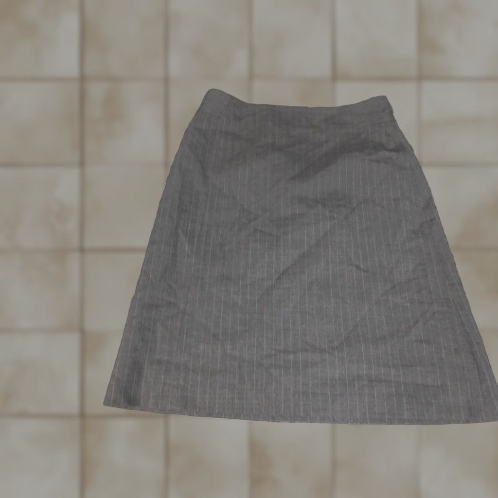 Banana Republic Banana Republic Skirt Womens Knee Length A-Line Gray Stretch Wool Zip Knit High Rise Regular Size 2 Size 26" / US 2 / IT 38 - 1 Thumbnail