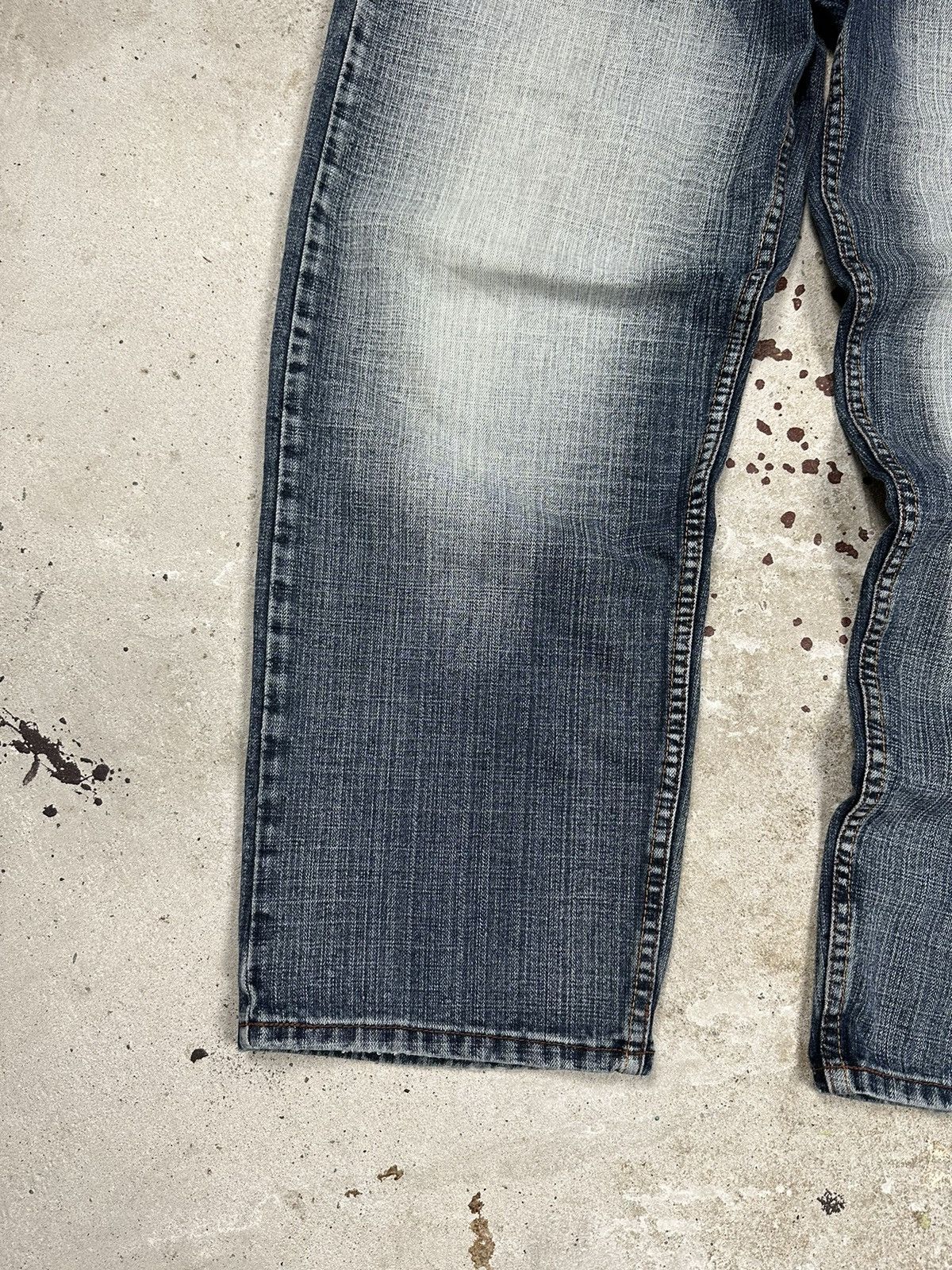 If Six Was Nine × Japanese Brand × Vintage Vintage 90s Baggy Japanese Washed Denim Pants Size US 30 / EU 46 - 5 Thumbnail