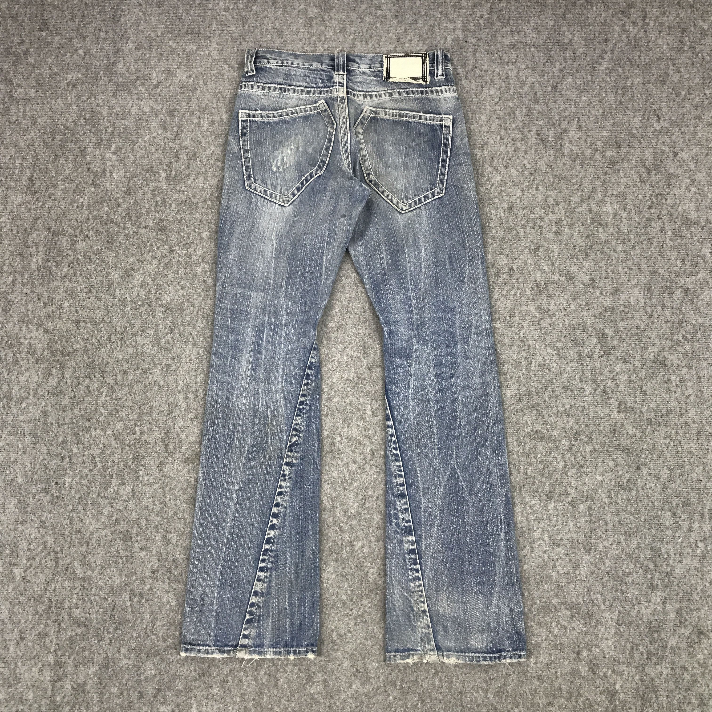 Japanese Brand JAPAN STYLE DENIM SORRIDERE DISTRESSED BOOTCUT JEANS Size US 30 / EU 46 - 2 Thumbnail