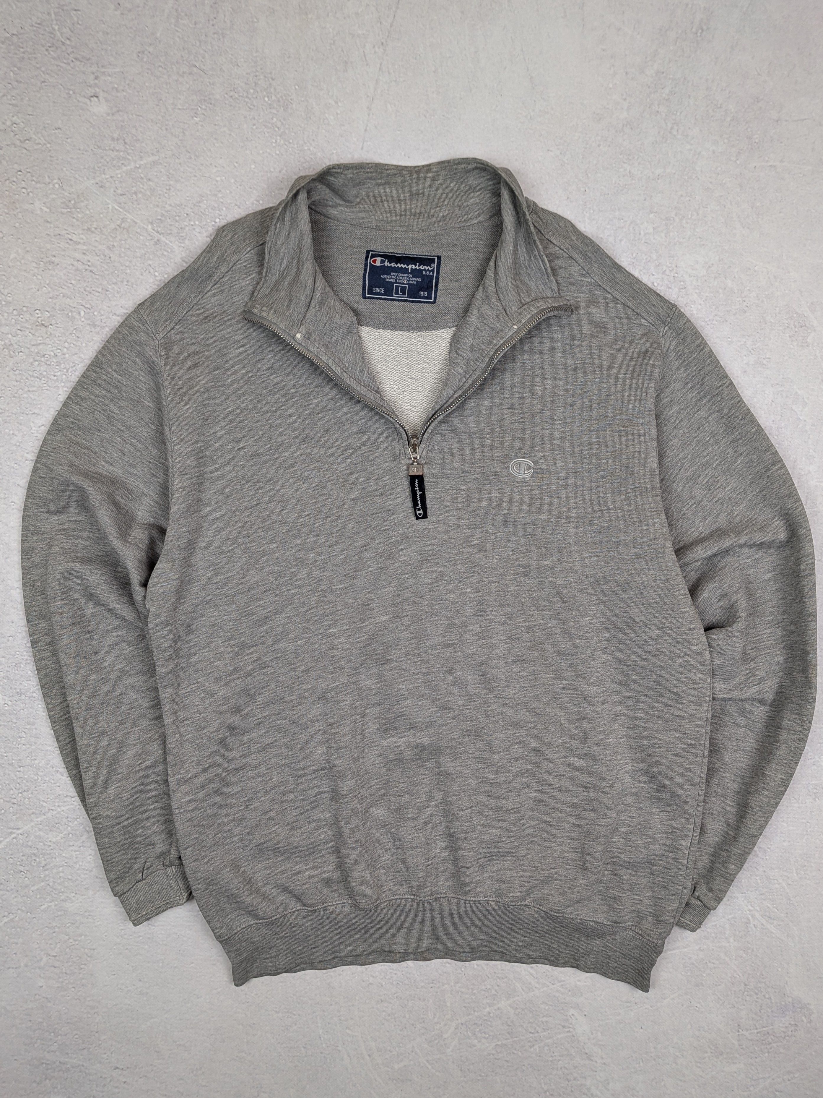 Champion Champion Vintage 1/4 Zip Sweatshirt Y2K Size L Size US L / EU 52-54 / 3 - 1 Thumbnail