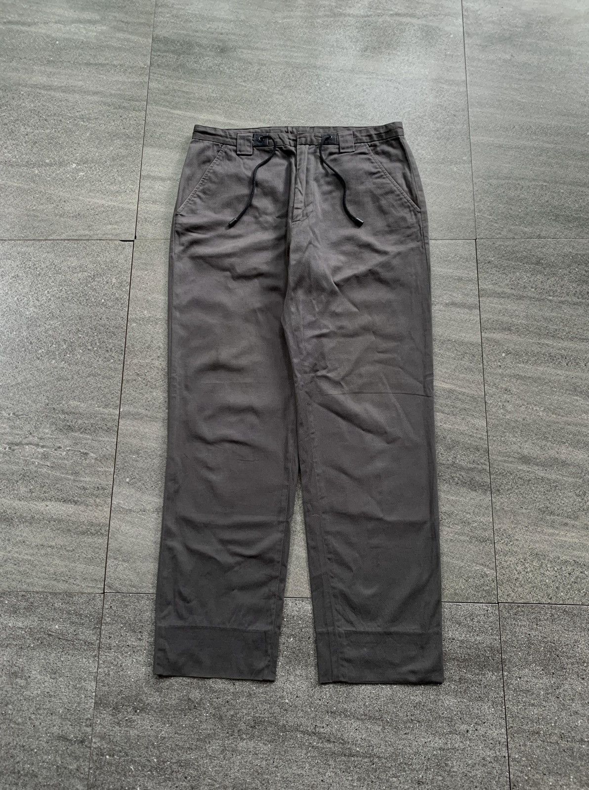 Maison Margiela Slim Trousers with Drawstrings Size US 29 - 1 Thumbnail