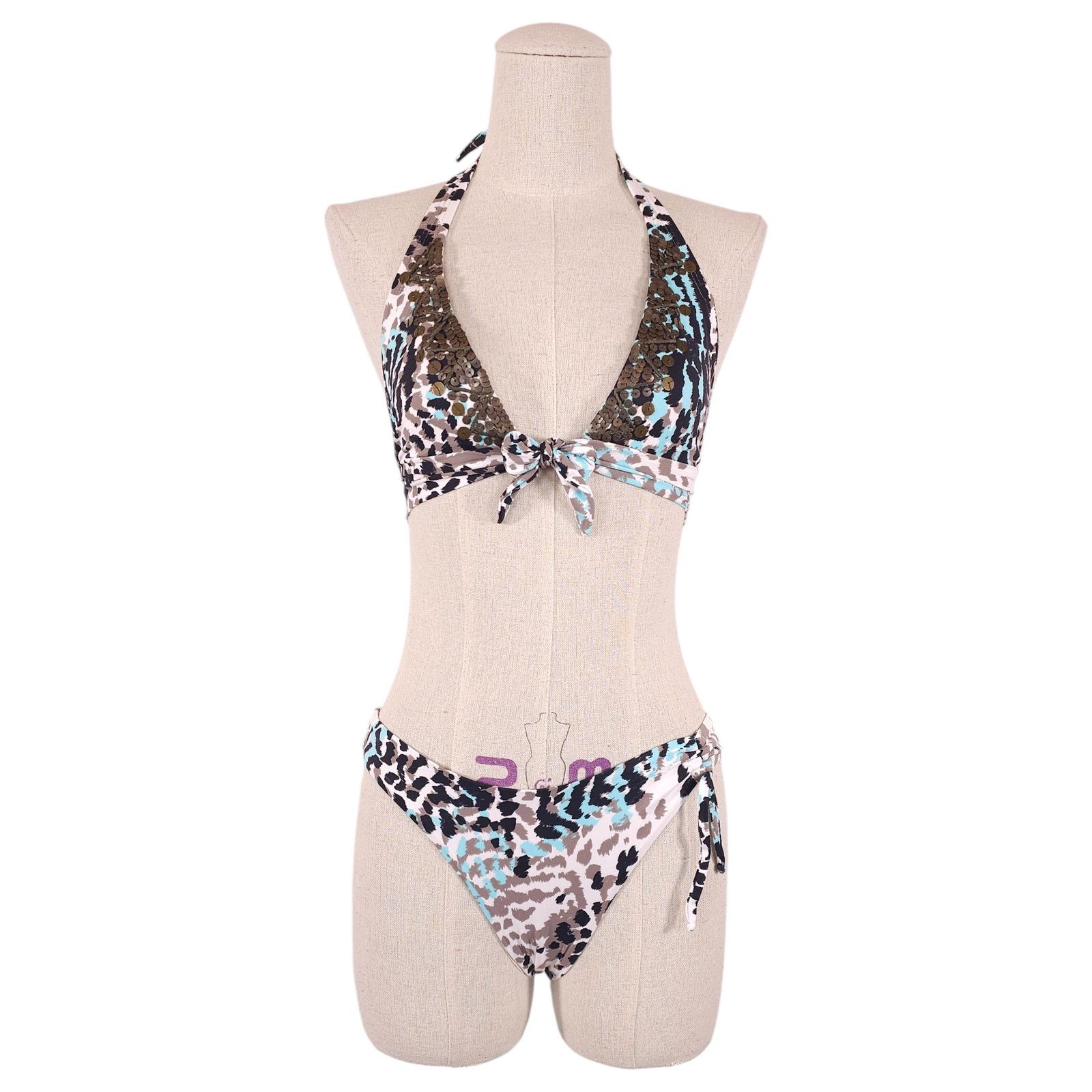 Other OndadeMar Sequin Trim Triangle Bikini Set XS Size ONE SIZE - 1 Thumbnail
