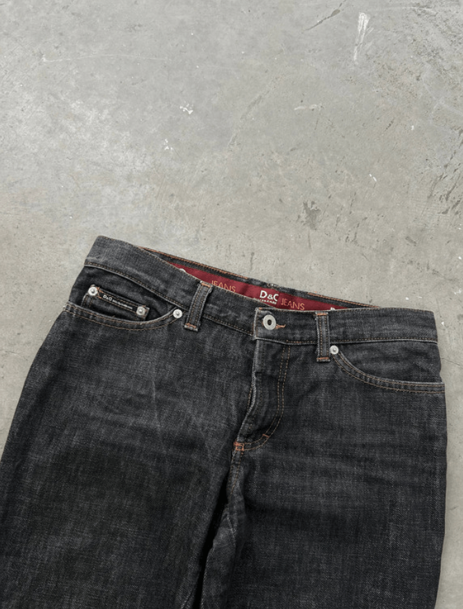 Dolce & Gabbana × Jean Dolce Gabbana Jeans Denim Pants Straight Zip Zipper EX0107 Size 27" / US 4 / IT 40 - 9 Thumbnail