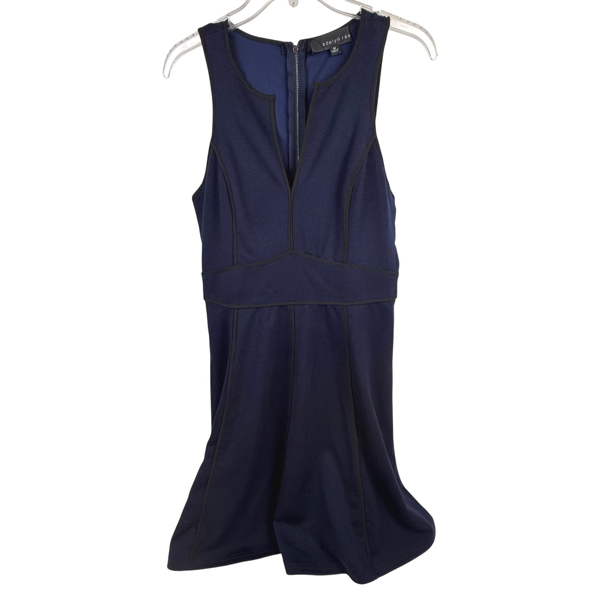 Other Adelyn Ray Stitch Fix Navy Blue Scuba Dress Sleeveless V-Nec Size M / US 6-8 / IT 42-44 - 1 Thumbnail