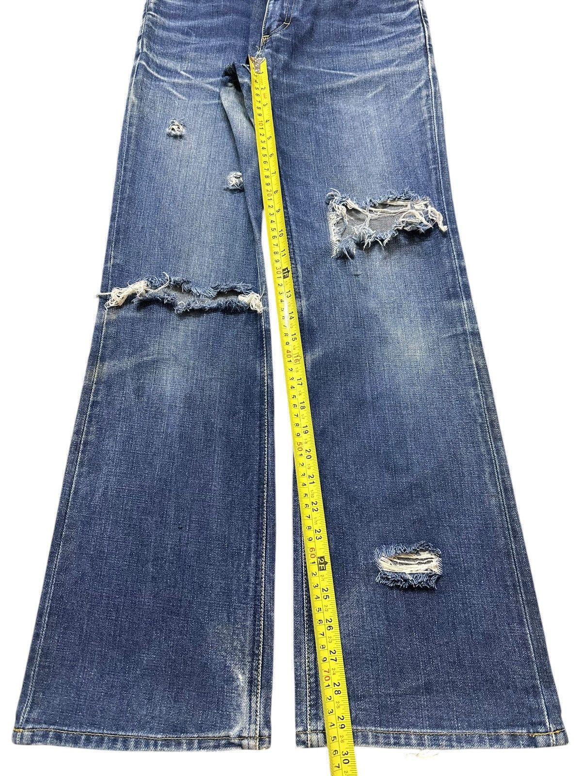 Lee Vintage 90s Lee Riders Faded Wash Distressed Bootcut Jeans Size 26" / US 2 / IT 38 - 14 Thumbnail