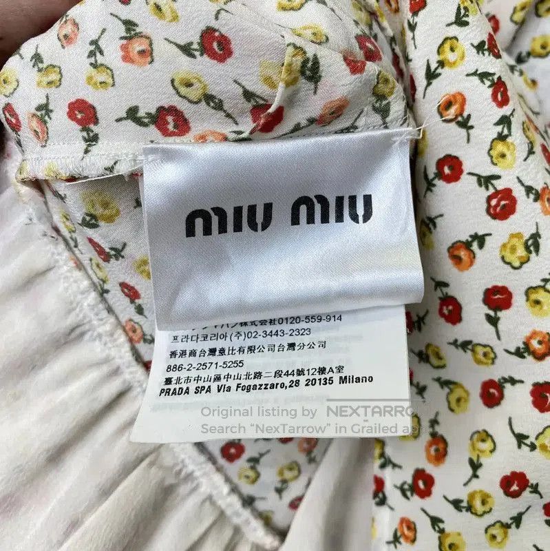 Miu Miu Miu Miu Yellow Cotton Dress for Women . Size S / US 4 / IT 40 - 5 Thumbnail