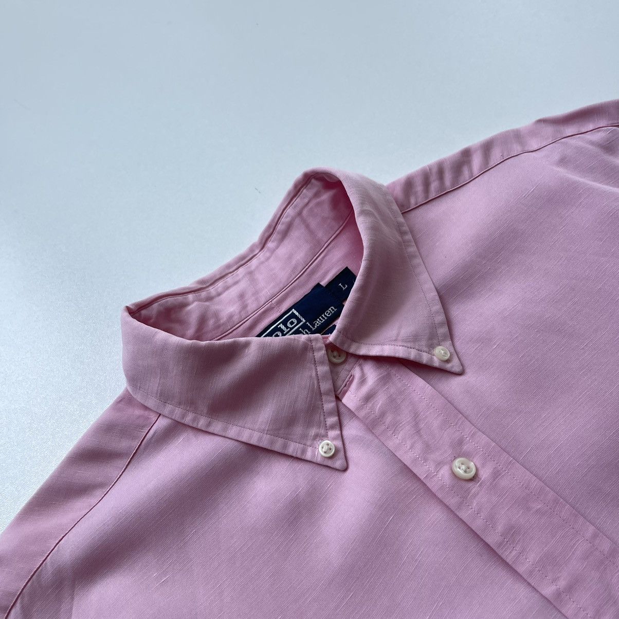 Polo Ralph Lauren Polo by Ralph Lauren Ellington Silk/Linen Button Ups Shirt Size US L / EU 52-54 / 3 - 7 Thumbnail
