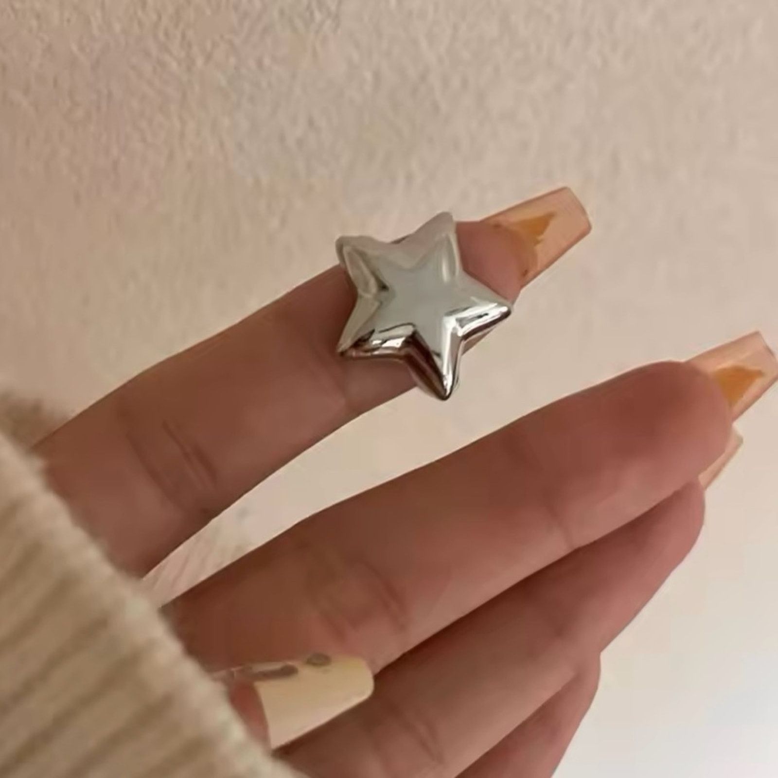 Other Butterfly Star Silver Opening Rings for Women size 7-8 Size ONE SIZE - 2 Thumbnail